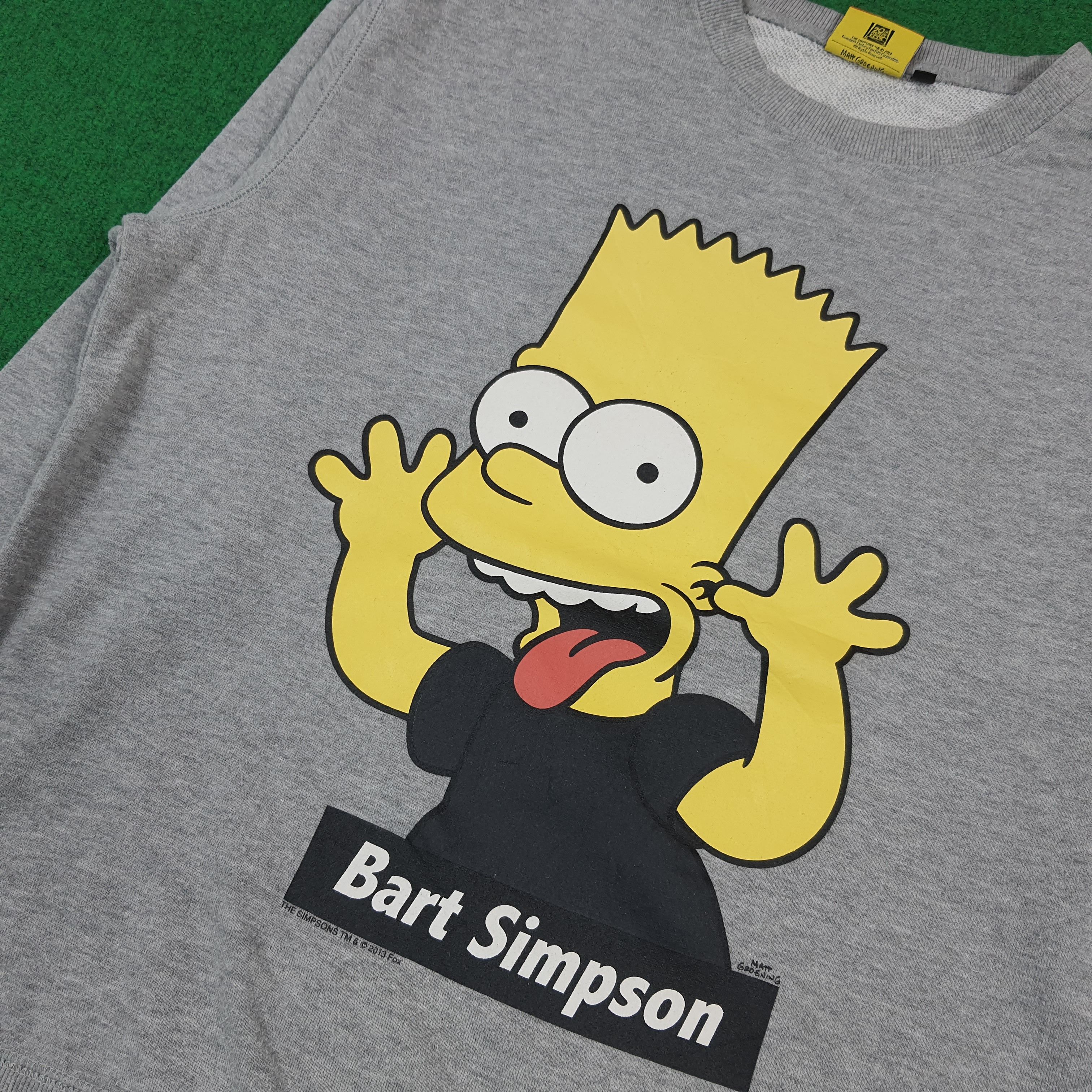 The Simpsons Official Bart Simpsons Graphic Sweatshirt Crewneck C293N25 Size US M / EU 48-50 / 2 - 2 Thumbnail