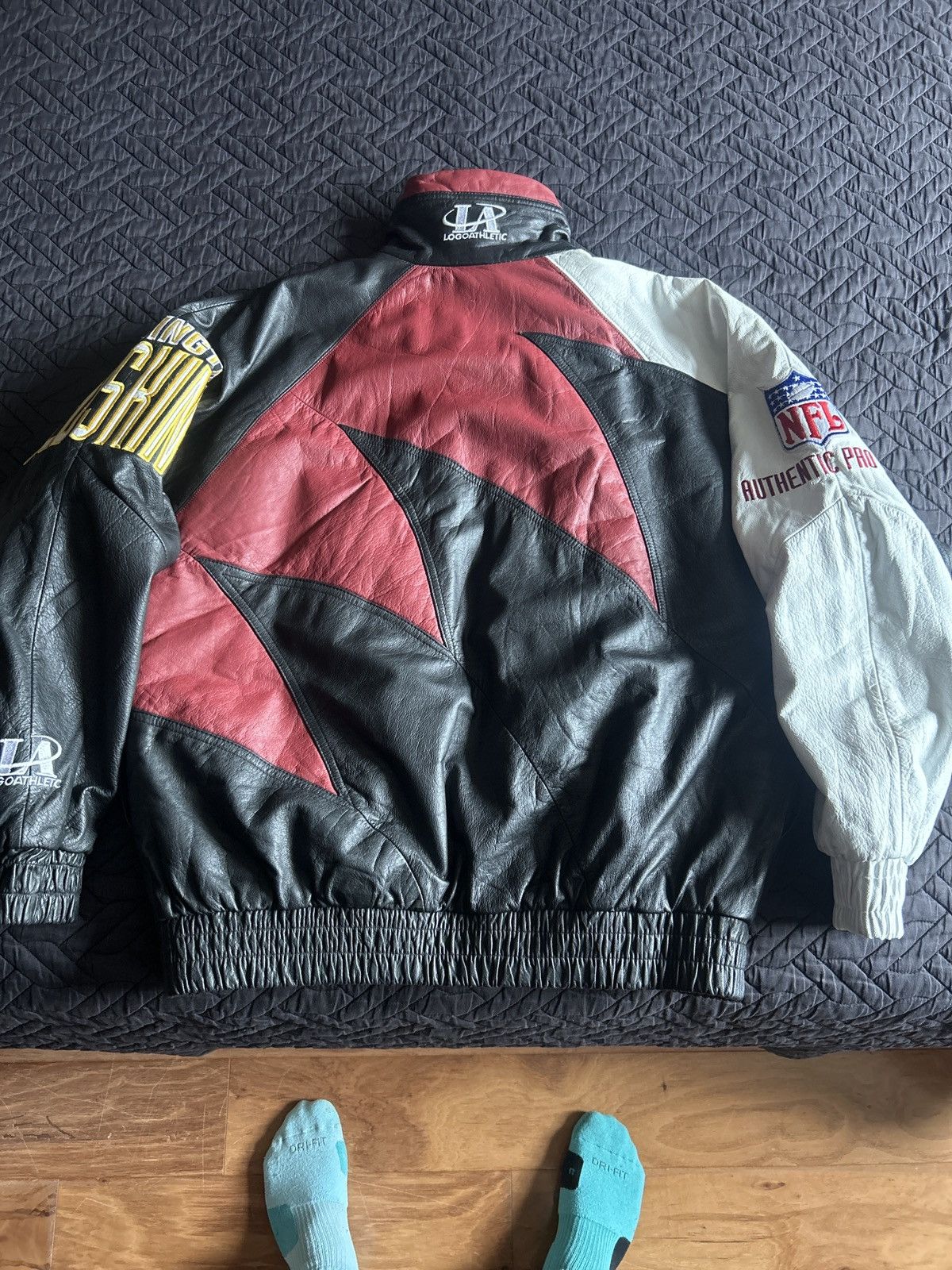 Logo Athletic Washington commanders leather jacket Size US L / EU 52-54 / 3 - 3 Thumbnail