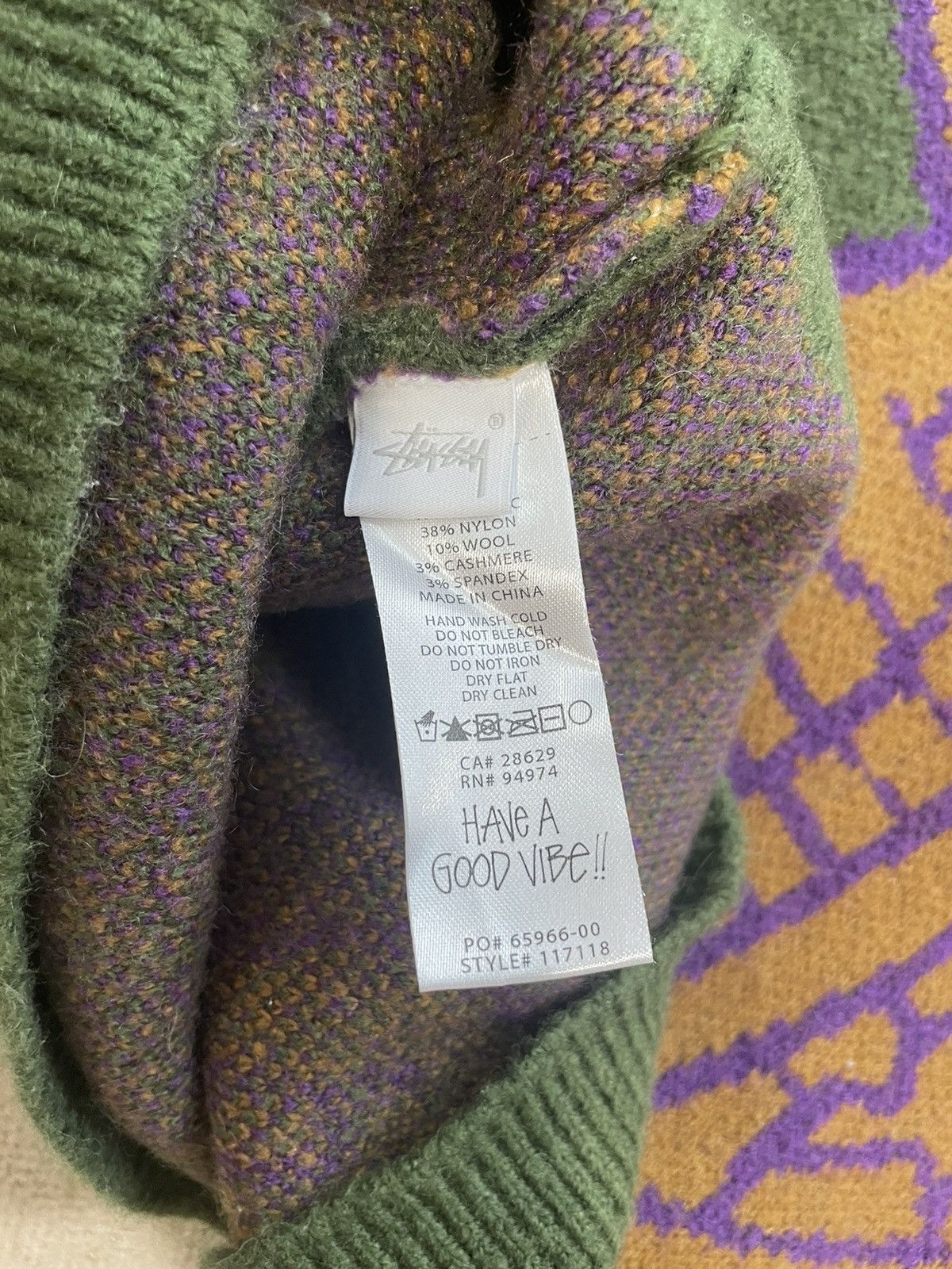 Stussy SS21 stussy paisley knit sweater Size US L / EU 52-54 / 3 - 5 Thumbnail
