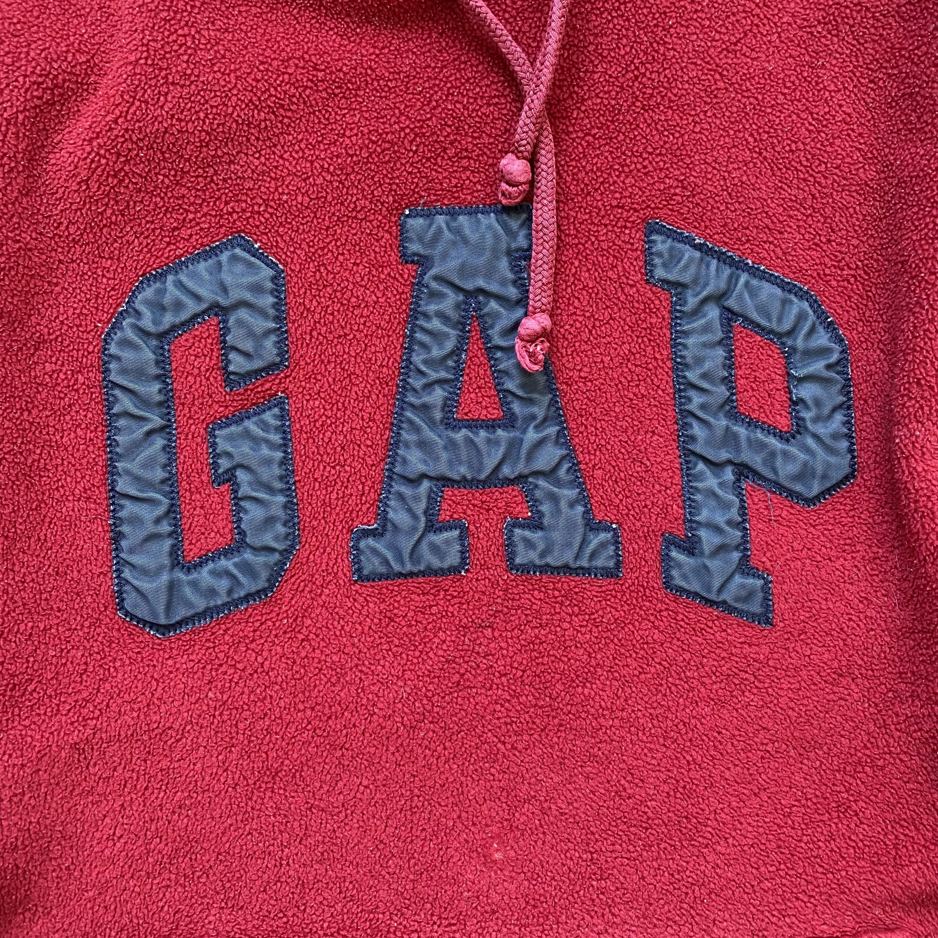 Gap 🔥 90s Vintage Gap Fleece Hoodie Embrodery Big Logo Size US S / EU 44-46 / 1 - 6 Thumbnail