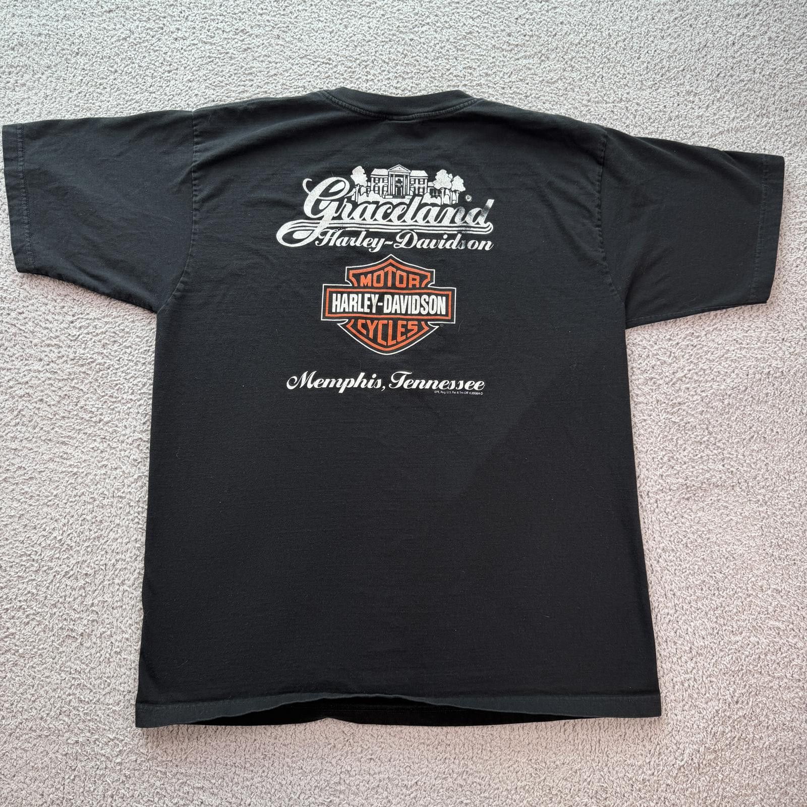Harley Davidson Vintage Harley Davidson Graceland Memphis T Shirt Mens 2XL Size US XXL / EU 58 / 5 - 2 Thumbnail