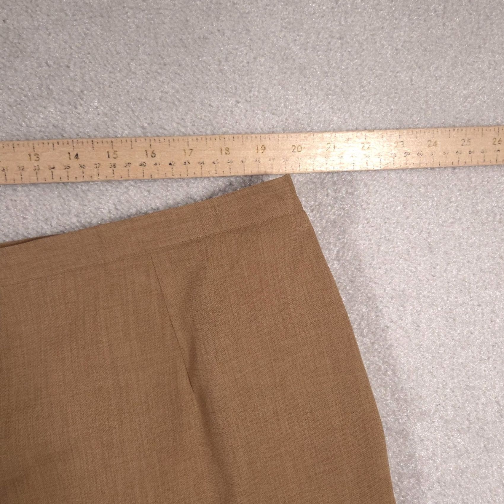 Vintage VINTAGE Alfred Dunner Pants Womens 22W Brown Lined Elastic Waist Stretch Dress Slacks Size 40" / US 18 - 7 Thumbnail