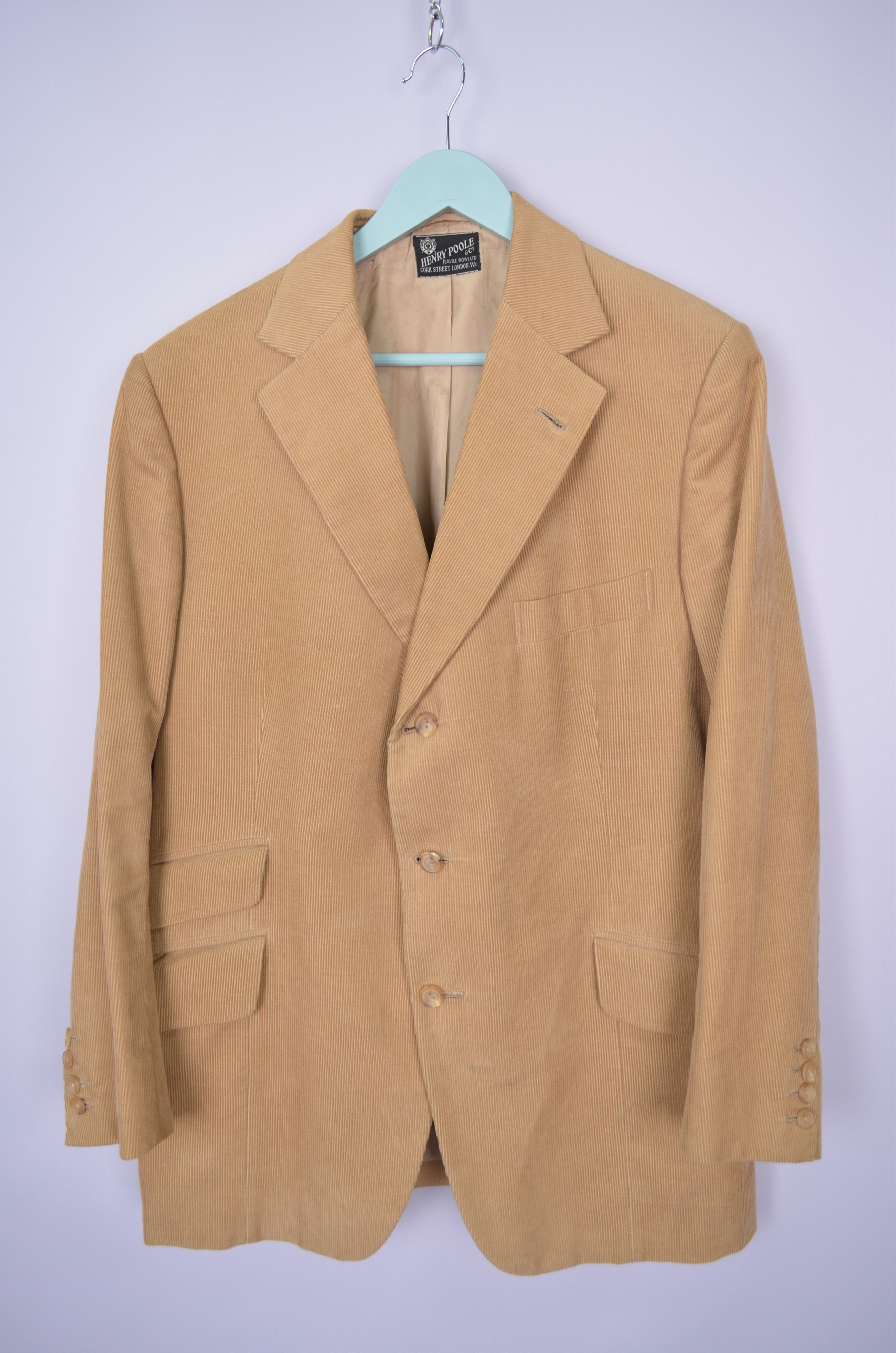 Henry Poole & Co Savile Row Corduroy 1976 Blazer Size ~42