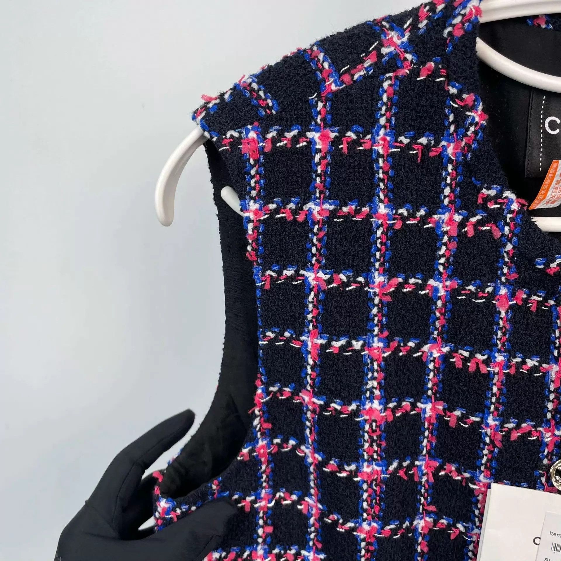 Chanel Chanel Purple Check Vest Size 40 New Extra Buttons Size M / US 6-8 / IT 42-44 - 9 Thumbnail