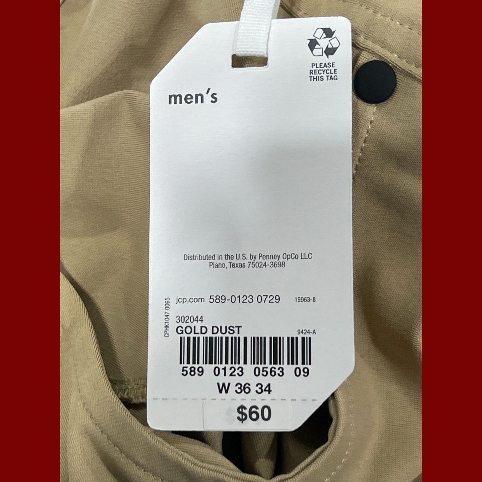 Other Stylus - Men's Slim Fit Flat Front Chino Pants - 5 Pockets - Size US 36 / EU 52 - 10 Thumbnail
