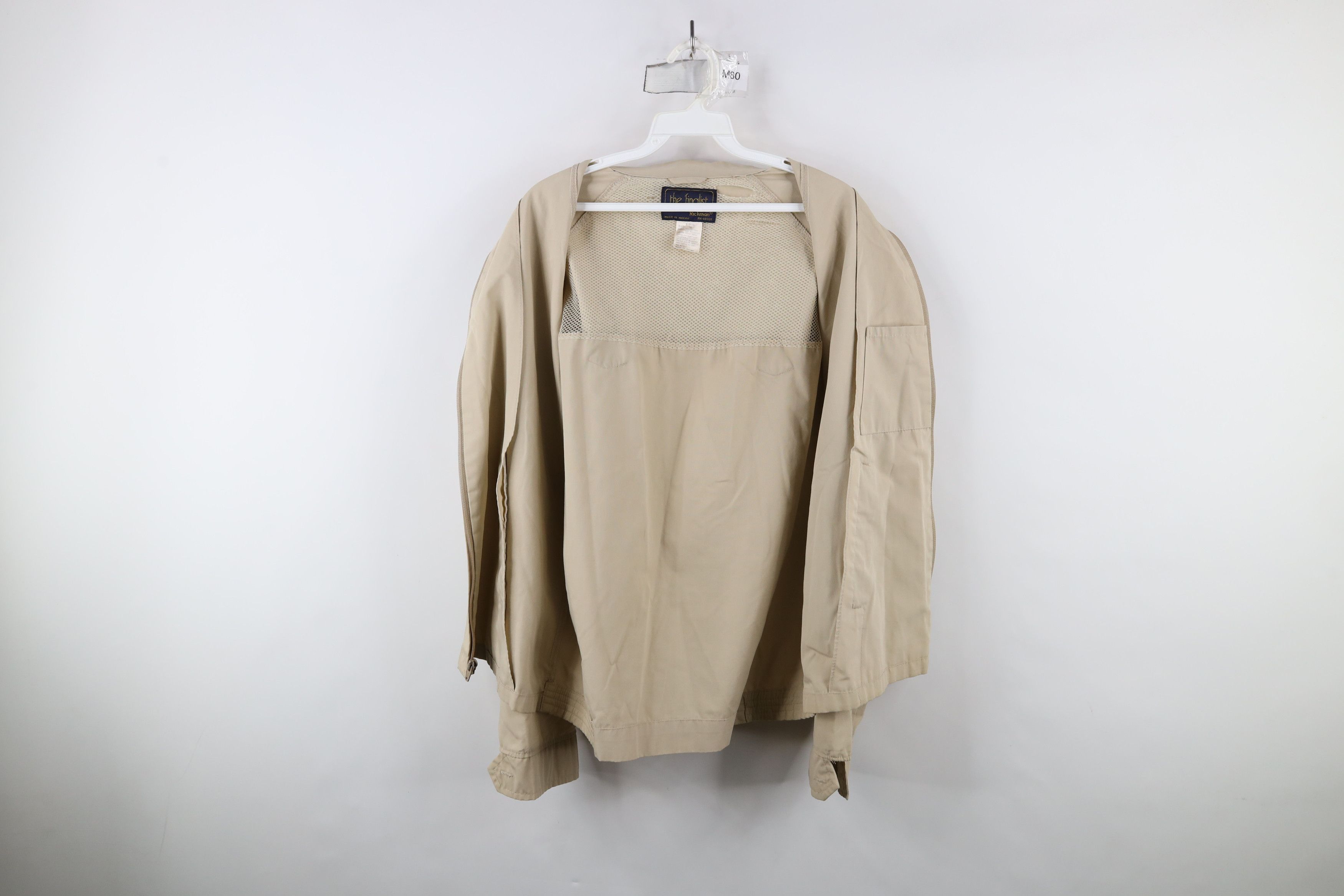 Vintage Vintage 70s Streetwear Zip Cafe Racer Bomber Jacket Beige Size US M / EU 48-50 / 2 - 10 Thumbnail