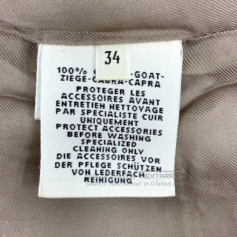 Hermes Hermes Brown sheepskin casual leather pants shorts Size 42" / US 20 - 6 Thumbnail