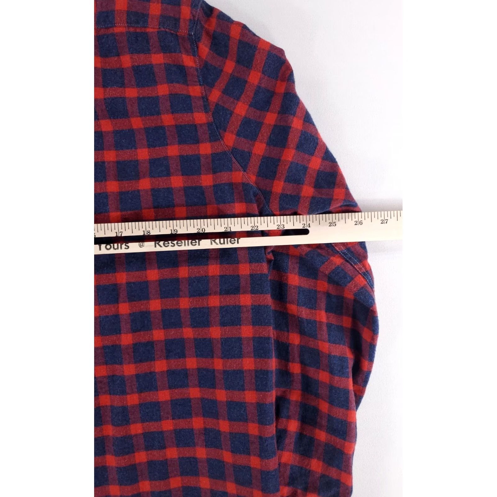 Frank & Eileen VINTAGE Frank & Eileen Button-Up Shirt Women M Red Blue Plaid Boyfriend Made USA Womens M Size M / US 6-8 / IT 42-44 - 7 Thumbnail