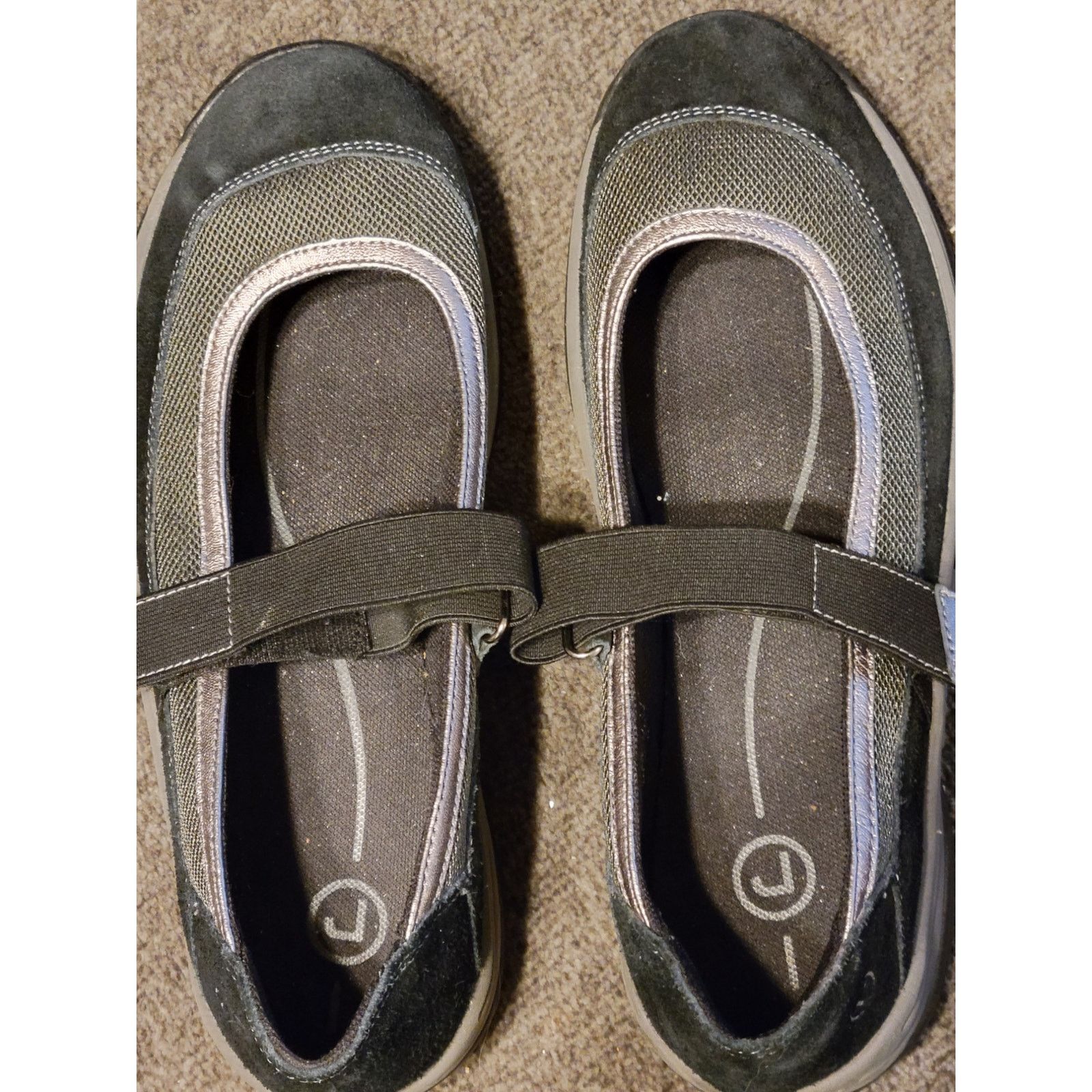 Rockport Rockport Womens 8.5 Mary Jane Walking Shoes Black Gray Size US 8.5 / EU 41-42 - 4 Thumbnail