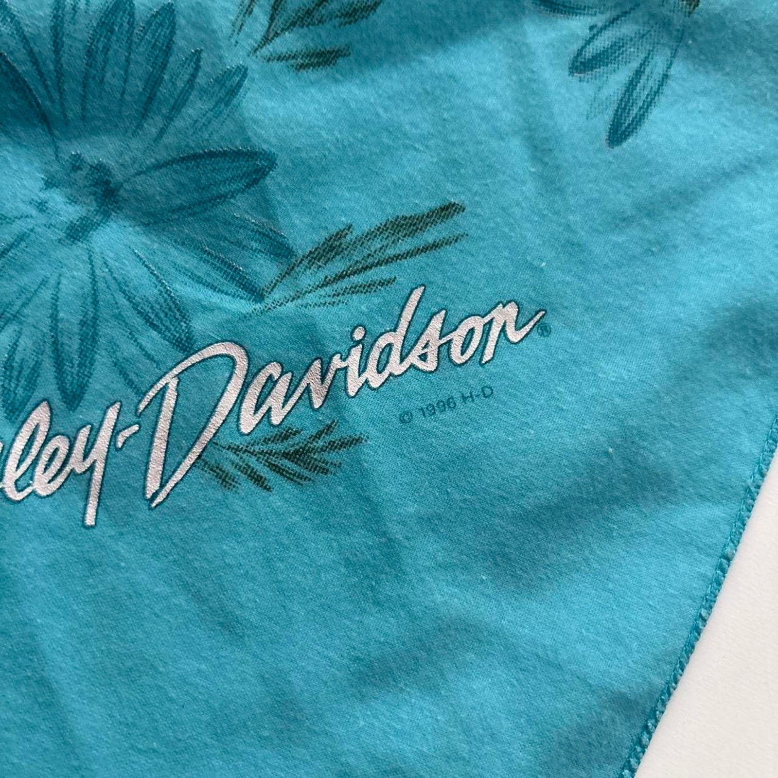Harley Davidson Vintage 1990s harly davidson bandana Size ONE SIZE - 4 Thumbnail