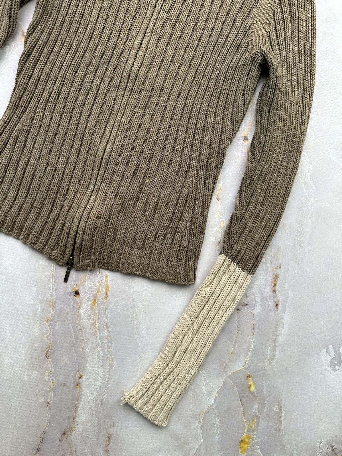 Japanese Brand Vintage Ribbed Zip Sweater Size S / US 4 / IT 40 - 4 Thumbnail
