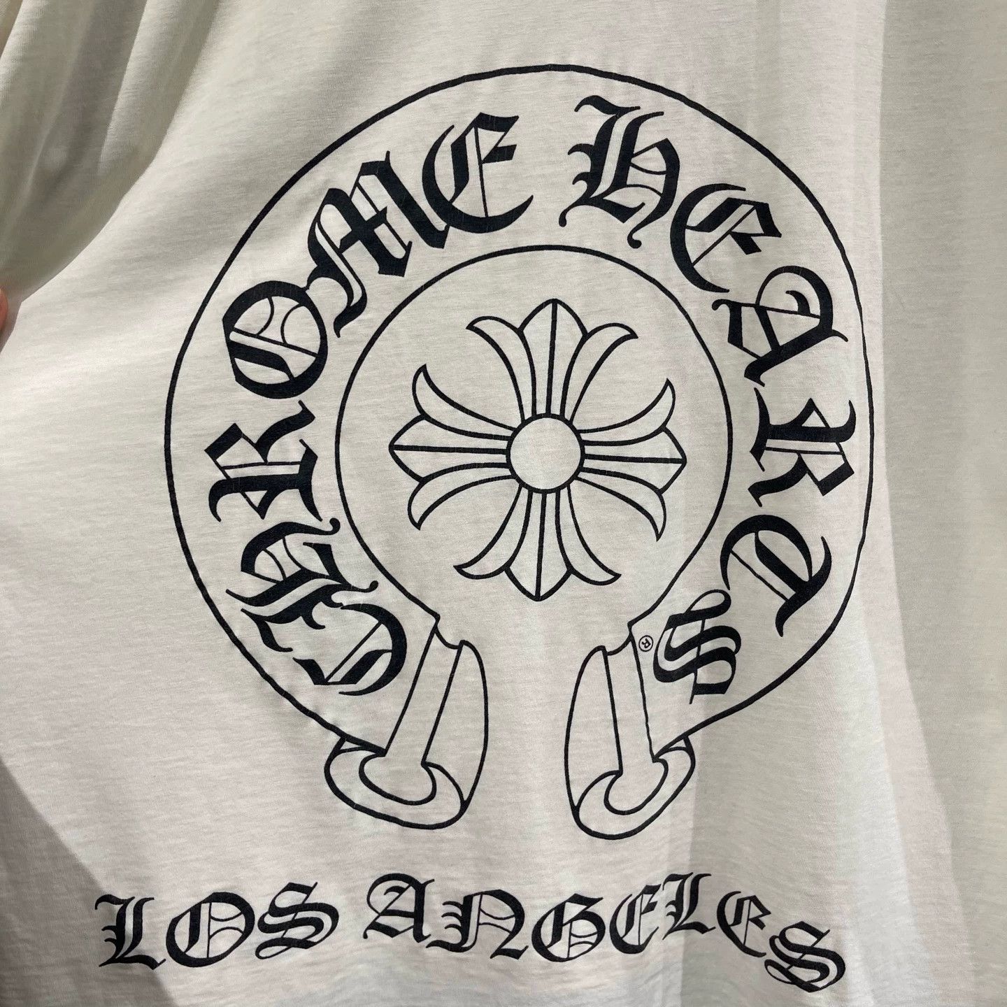 Chrome Hearts Chrome Hearts LV Cross Tee XL 9/10 (collar flaw) Size US XL / EU 56 / 4 - 7 Thumbnail