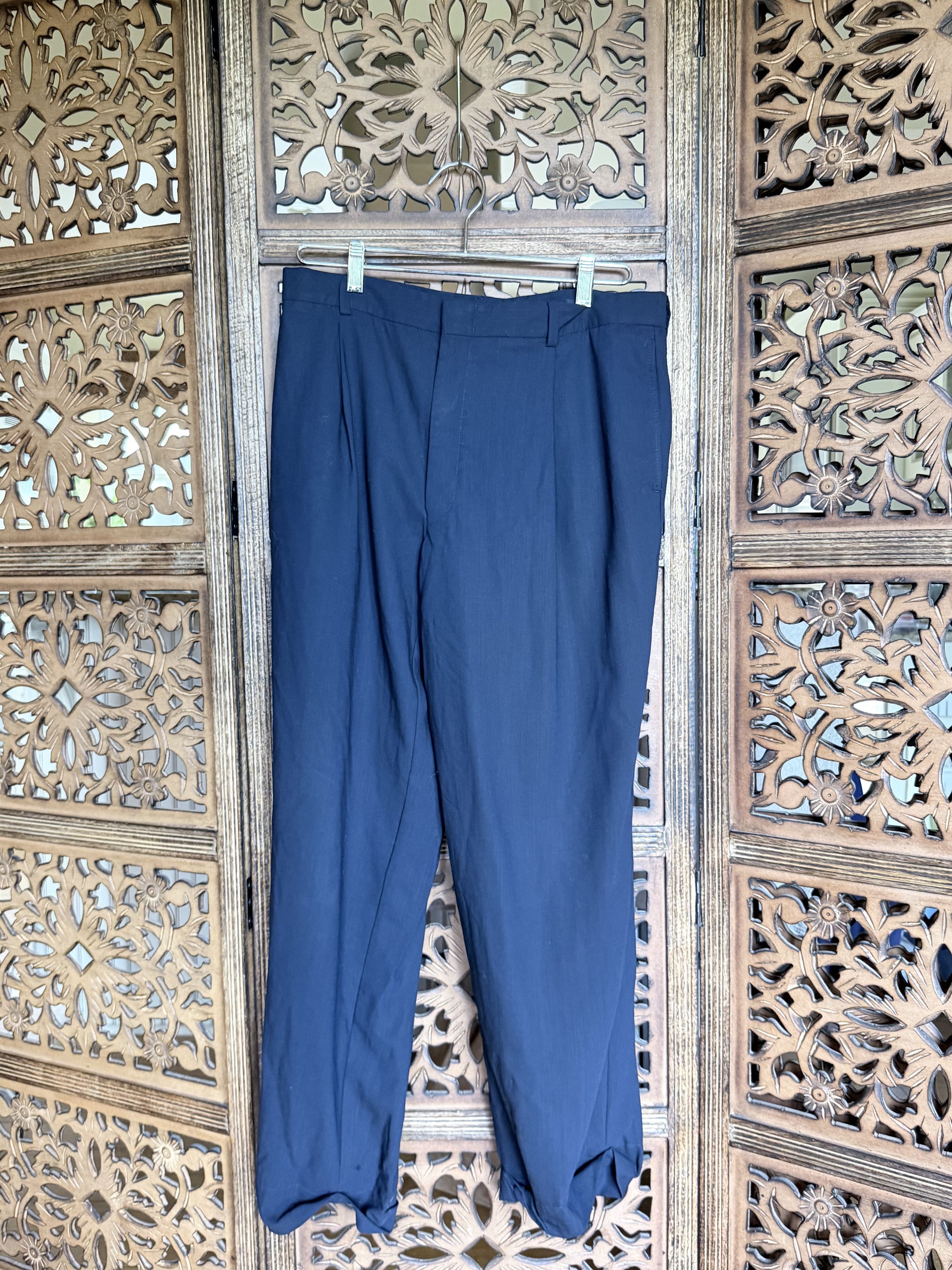 Burberry Navy Burberry Trousers Size US 32 / EU 48 - 1 Thumbnail