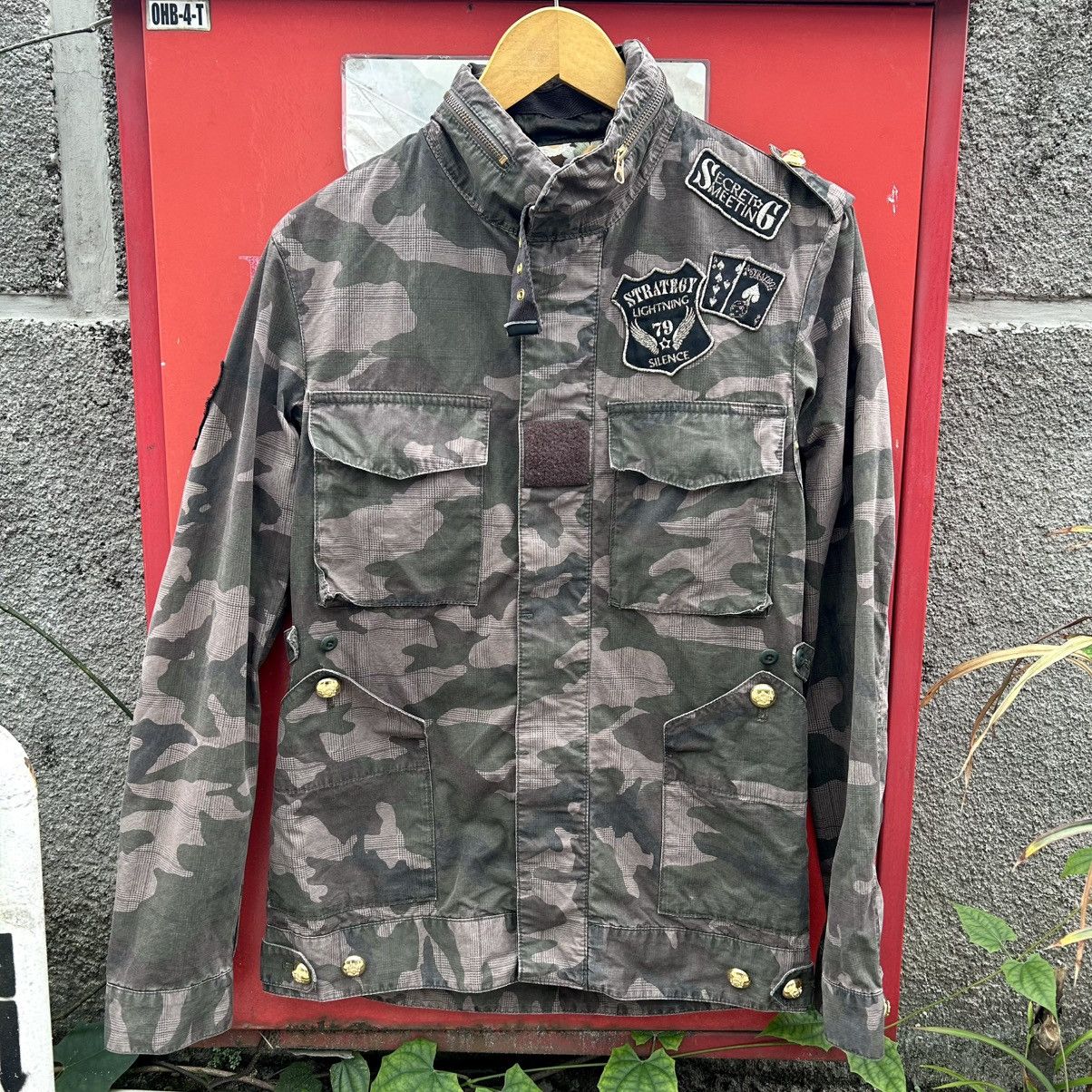 Japanese Brand Vintage Rare PPFM Military Camouflage Jacket Size US M / EU 48-50 / 2 - 1 Thumbnail