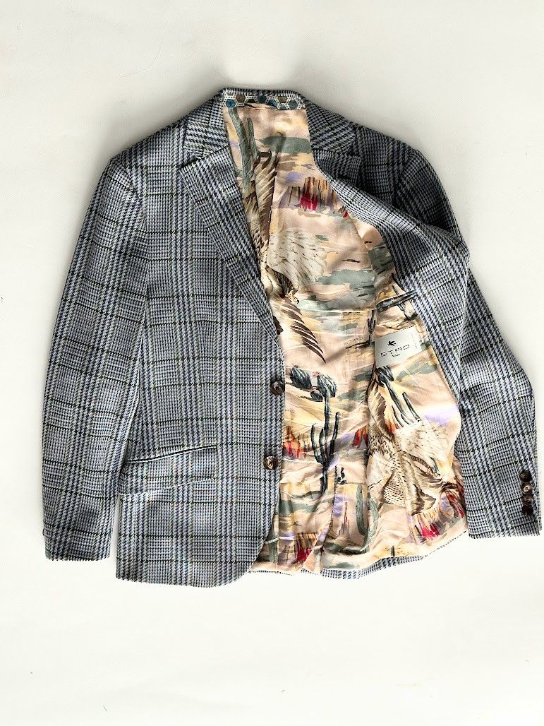 Etro Etro Prince of Wales Blazer Size 46S - 2 Thumbnail