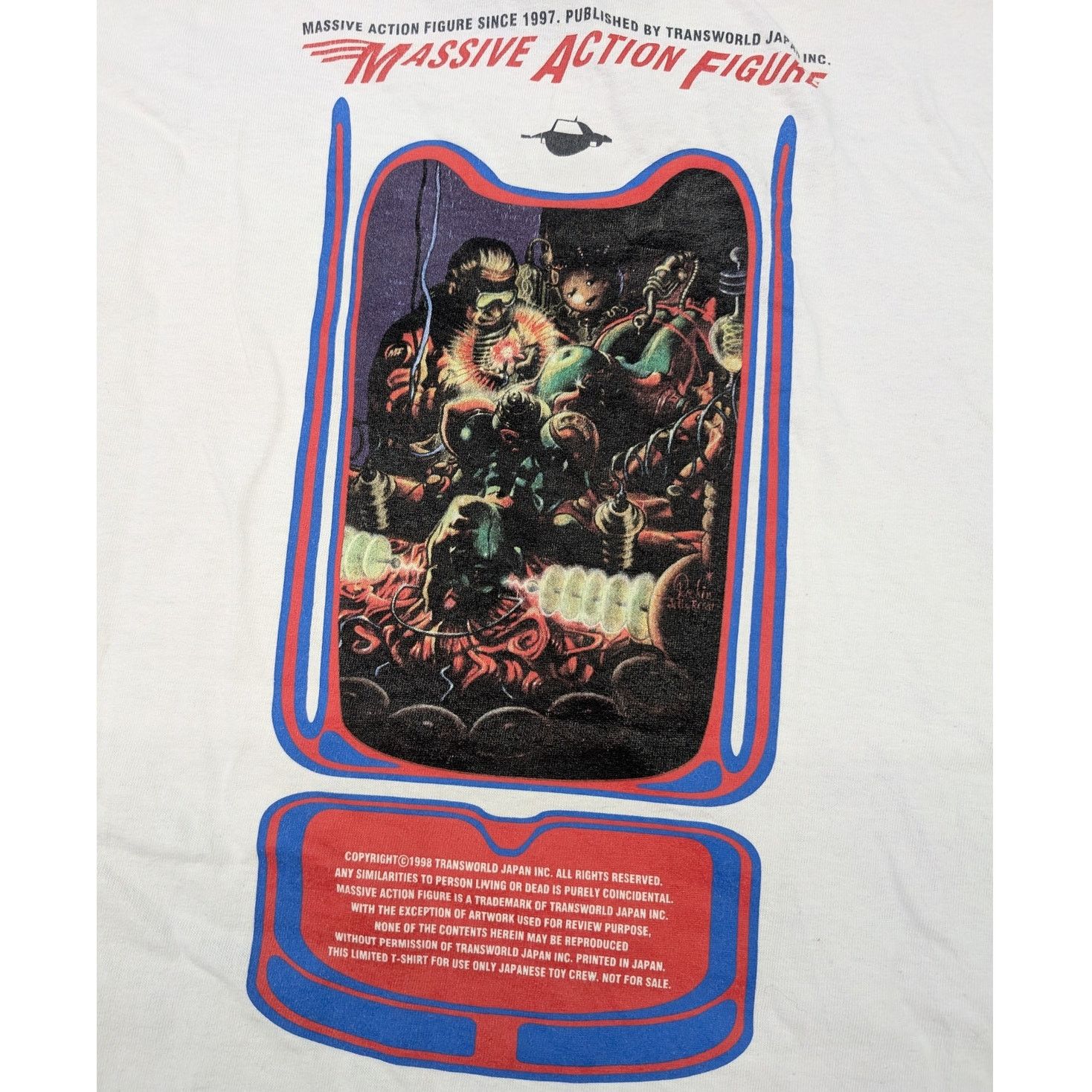 Vintage Vintage Rare 90s Massive Action Figure Toy Promo t-shirt Size US L / EU 52-54 / 3 - 2 Thumbnail
