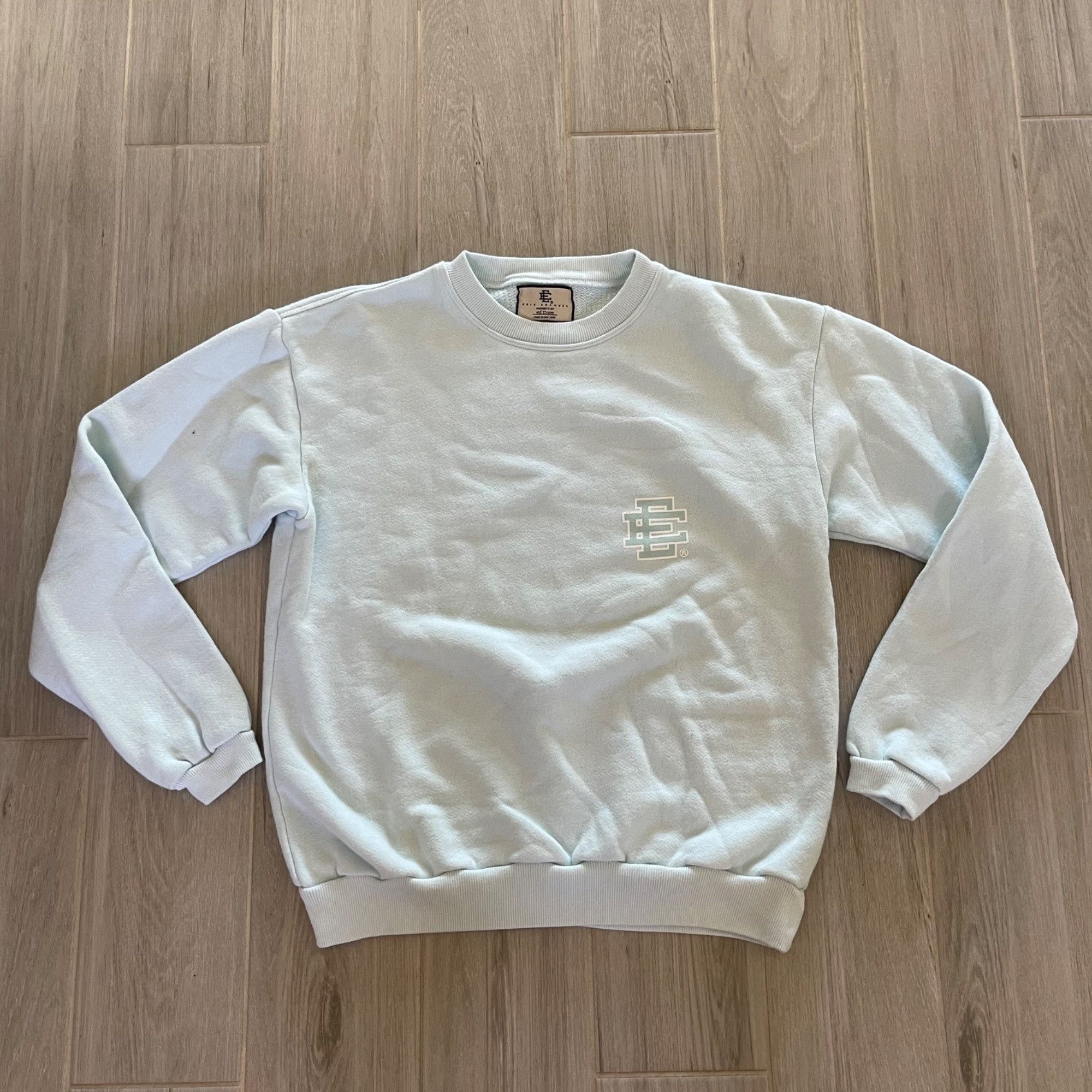 Eric Emanuel NEW ERIC EMANUEL EE LIGHT BLUE CREWNECK SWEATSHIRT SZ M Size US M / EU 48-50 / 2 - 2 Thumbnail