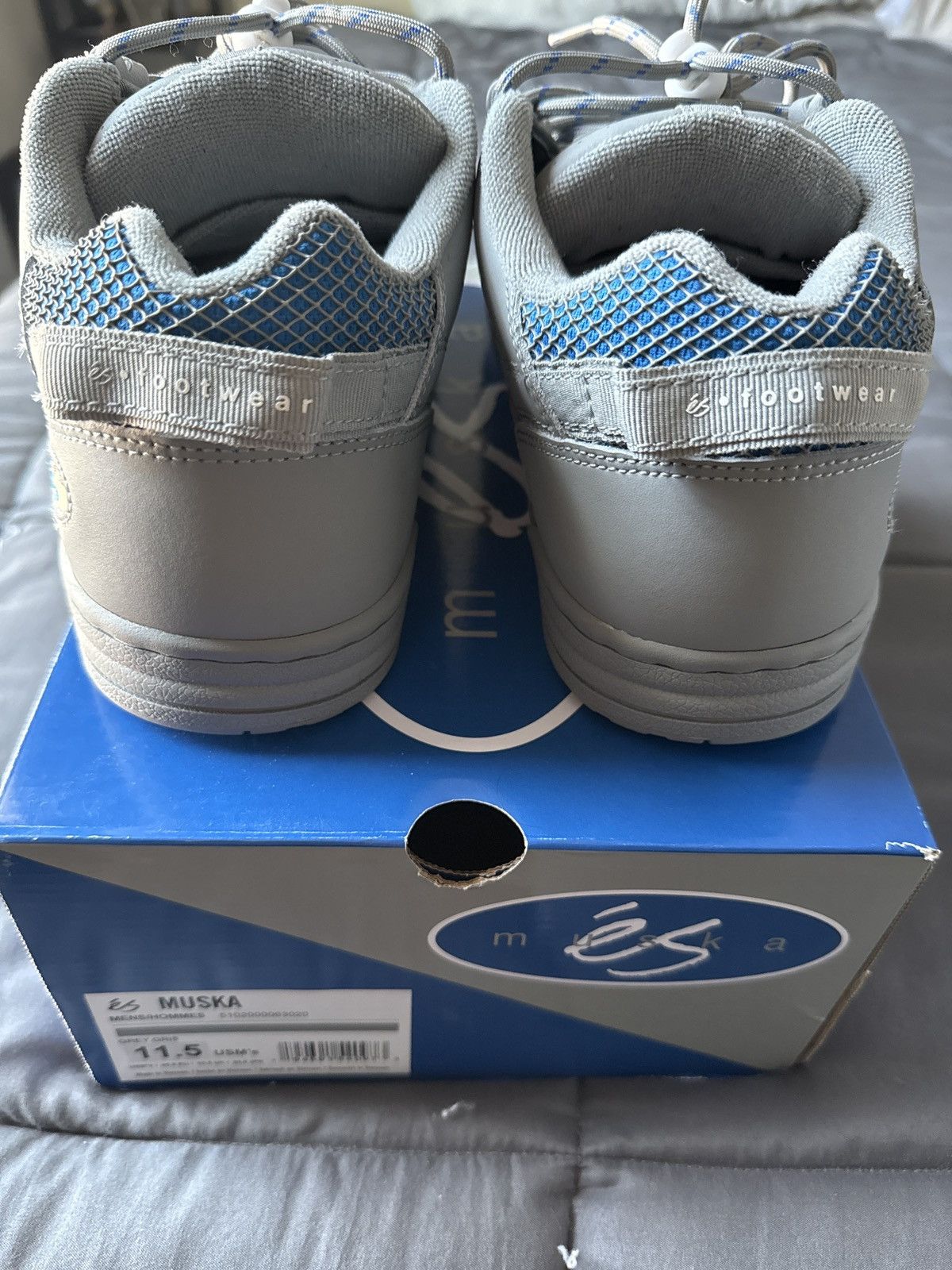 eS éS Muska “Grey & Blue” Size US 11.5 / EU 44-45 - 3 Thumbnail