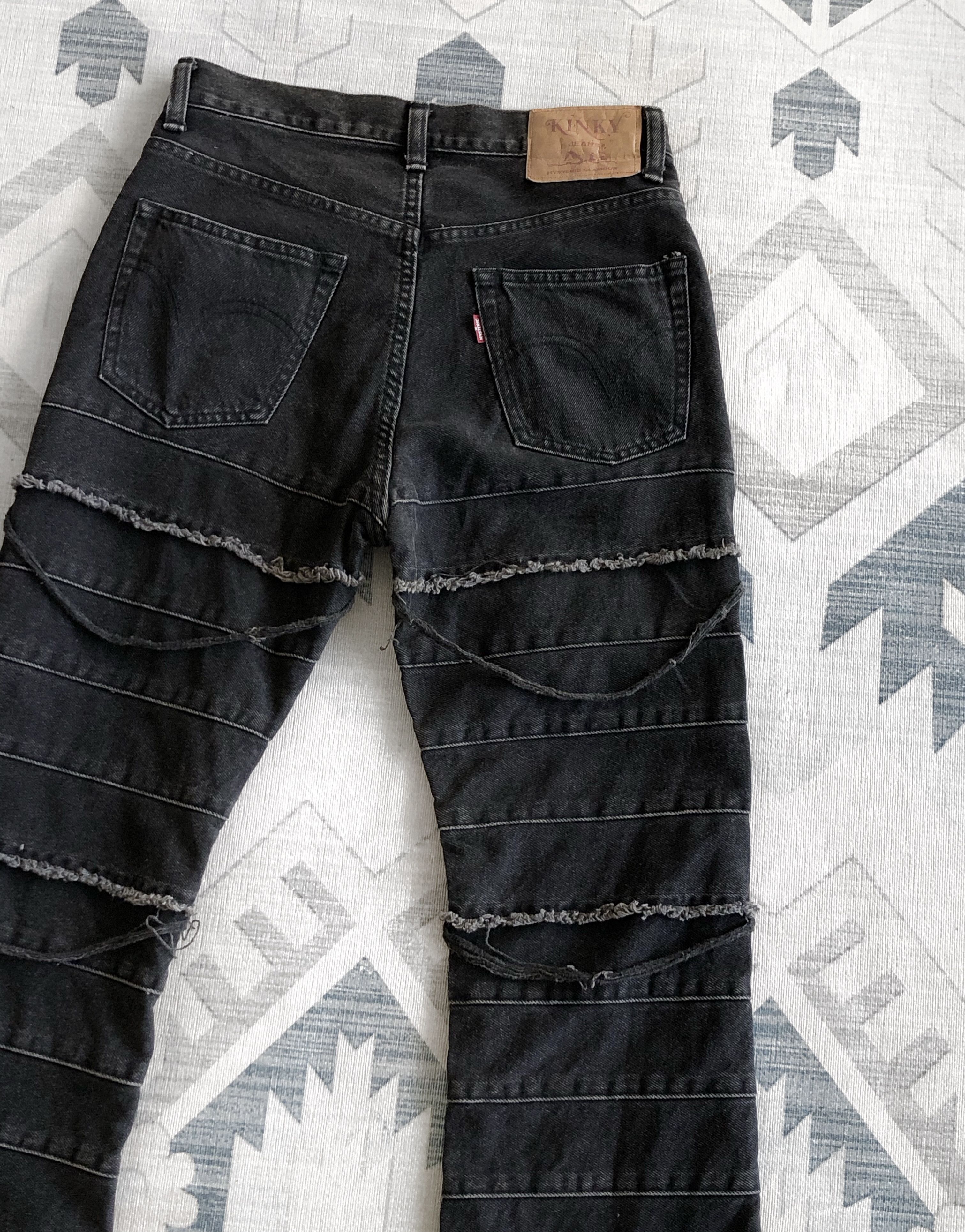Hysteric Glamour ARCHIVE🔥RARE 90’S HAGI PATCHWORK FLARE KINKY JEANS Size 28" / US 6 / IT 42 - 12 Thumbnail