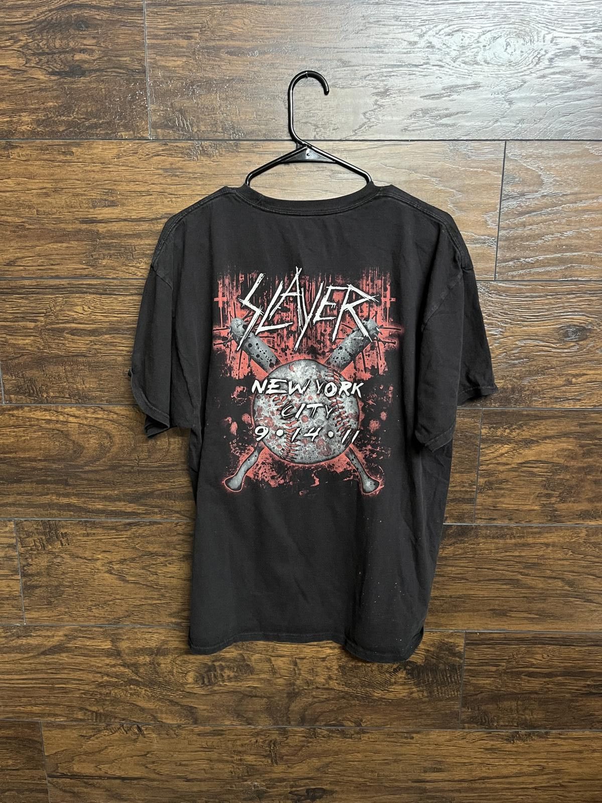 Designer Slayer Skull 666 T-shirt Tour New York City 9-14 2011 XL Size US XL / EU 56 / 4 - 2 Thumbnail