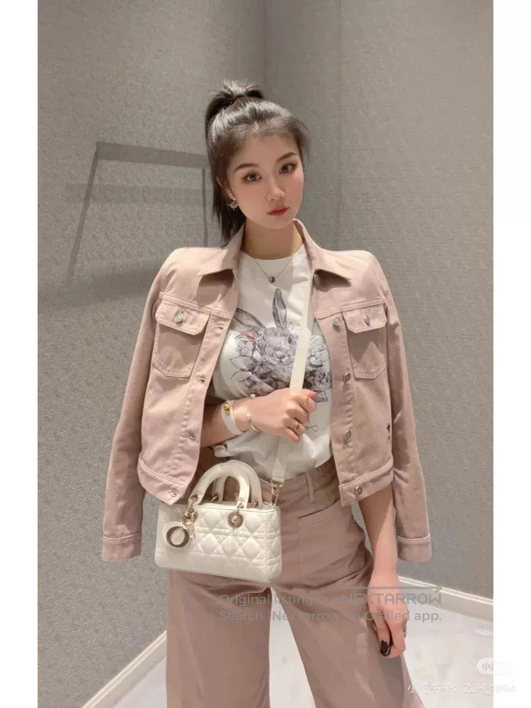 Dior Dior Pink Denim Jacket. Size XS / US 0-2 / IT 36-38 - 2 Thumbnail