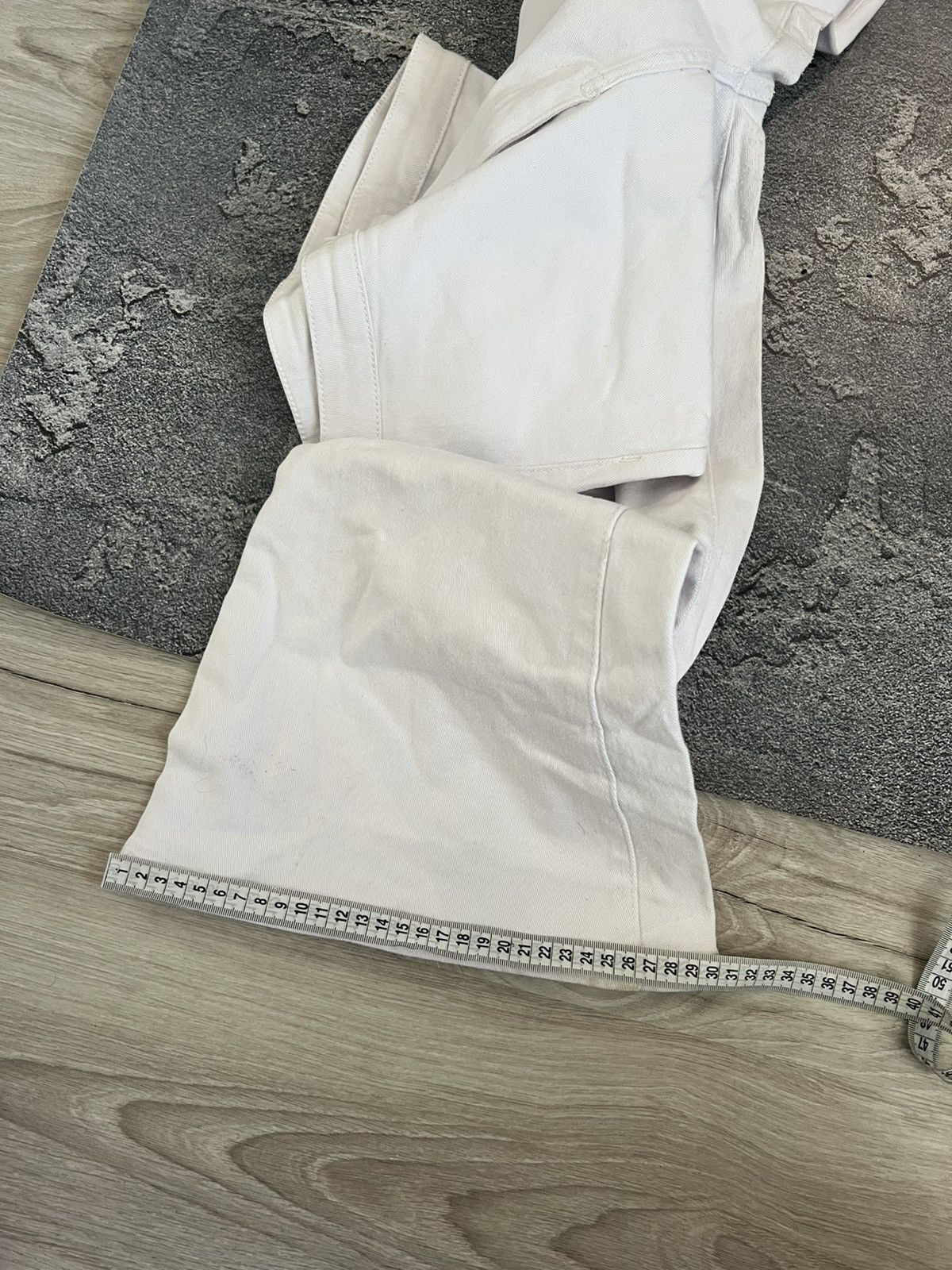 Japanese Brand Distressed White Glamour Flare Jean / Hysteric Glamour Style Size US 28 / EU 44 - 10 Thumbnail