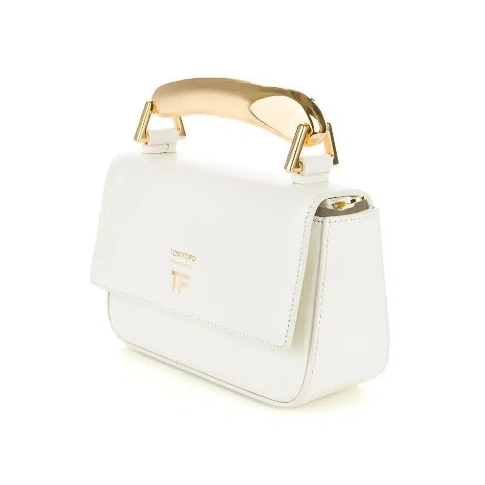 Tom Ford o1loc1c0325 L1491T Size: OS / Mini Top Handle Bag in White Size ONE SIZE - 3 Thumbnail