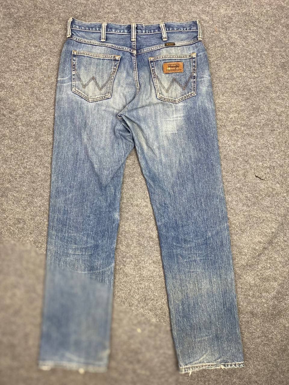 Vintage vintage wrangler distressed denim nice design Size US 34 / EU 50 - 1 Thumbnail