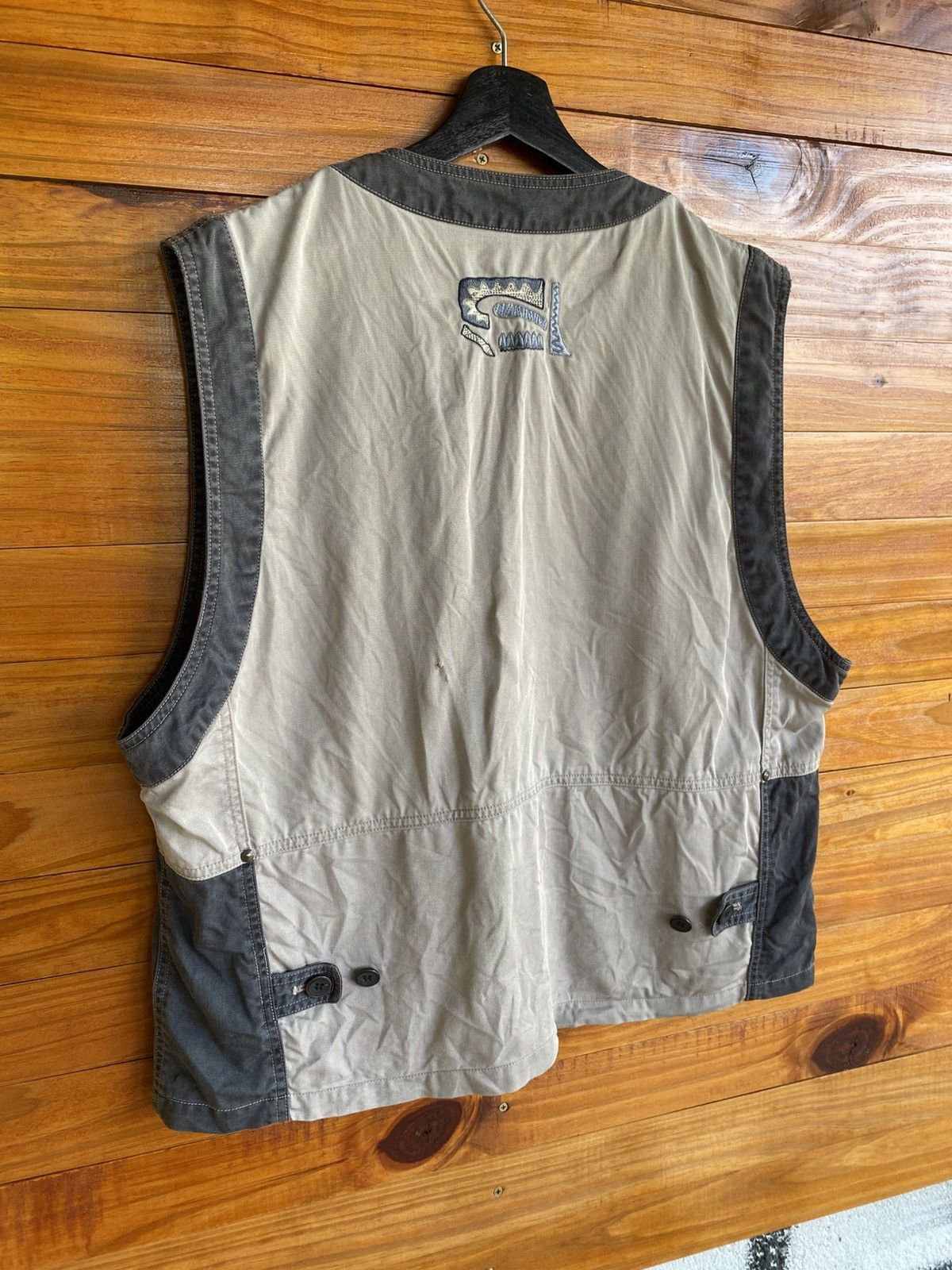 Lancel Vintage Lancel Paris TwoTone Utility Vest Embroidered Native Size US XL / EU 56 / 4 - 11 Thumbnail