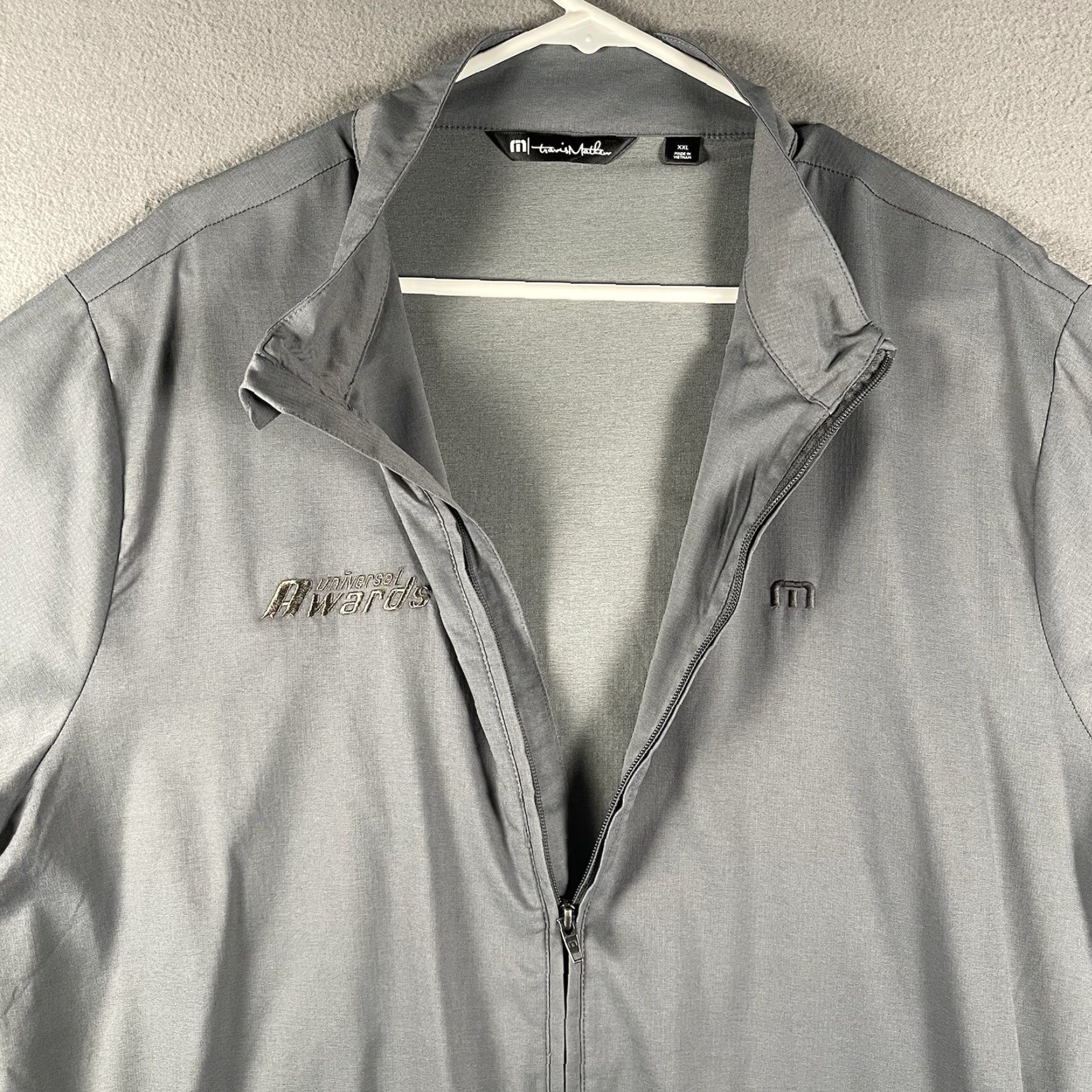 TravisMathew Travis Mathew Jacket Men 2XL Gray Surfside Full Zip Golf Performance Wicking Windbreaker Regular Size Size US XXL / EU 58 / 5 - 3 Thumbnail