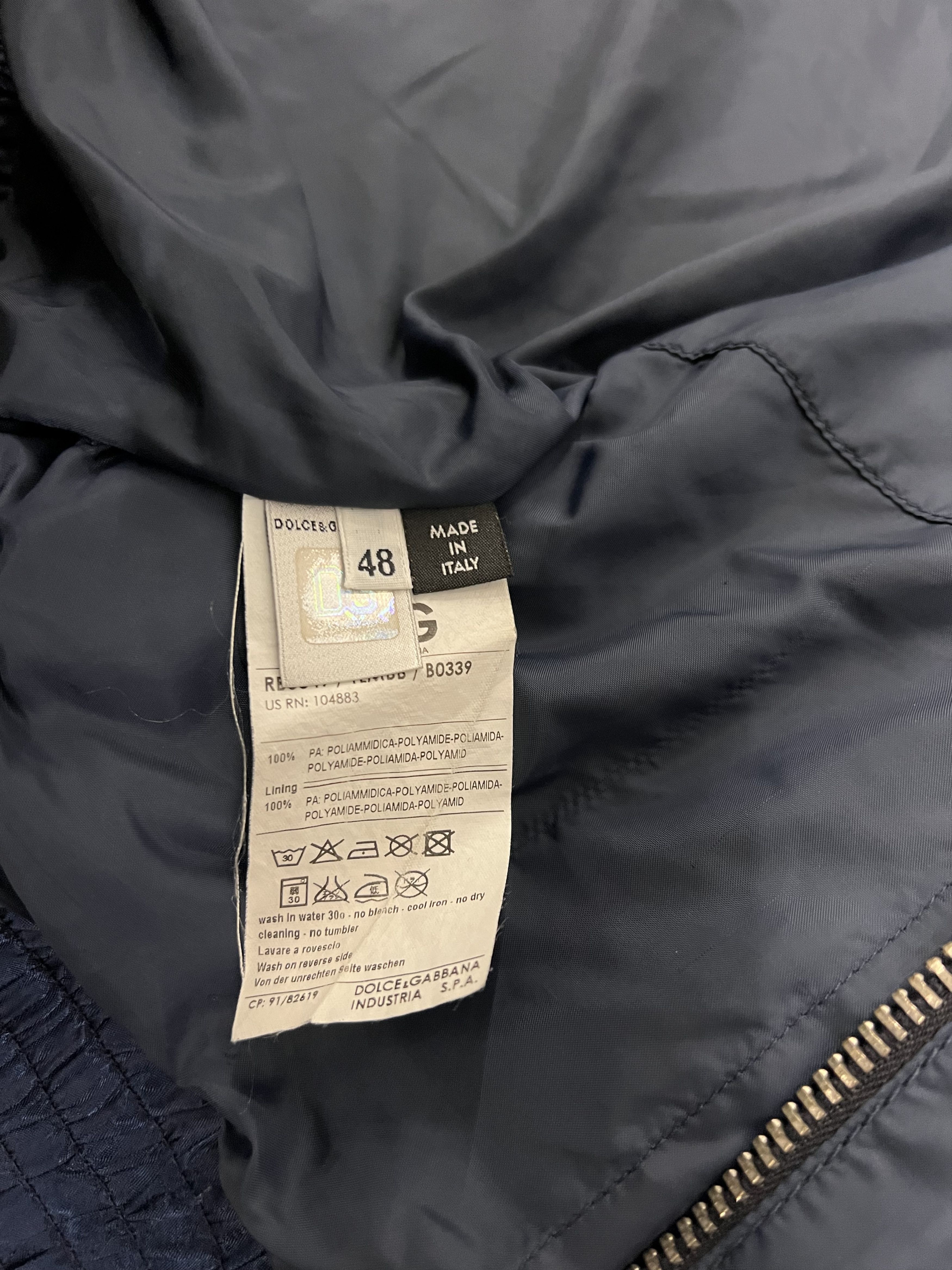 Dolce & Gabbana Chaqueta Dolce & Gabbana Double Layer Navy Blue Archive Size US M / EU 48-50 / 2 - 12 Thumbnail