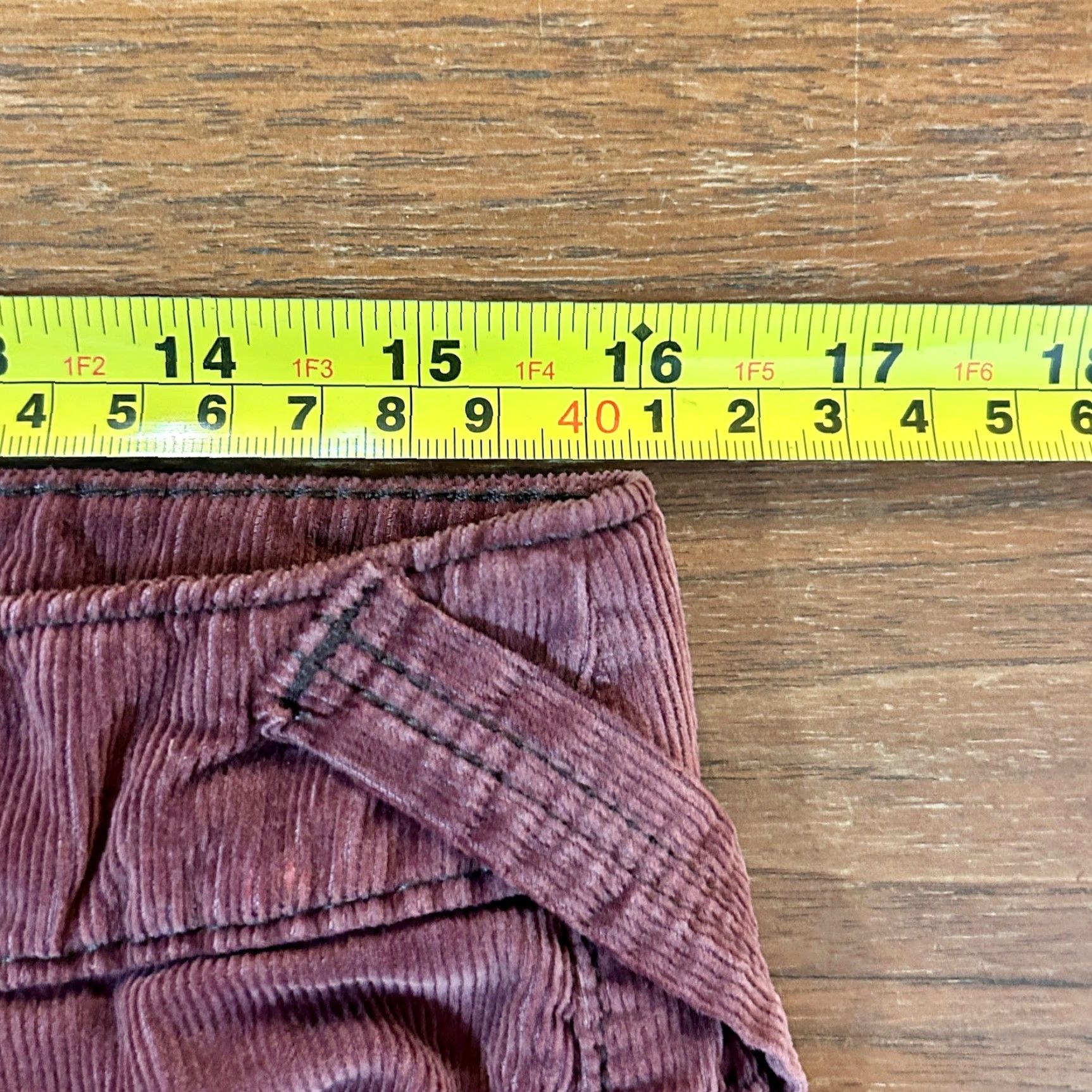 Free People Free People Pants Womens 27 Red Burgundy Corduroy Flared Boho Retro Size 27" / US 4 / IT 40 - 4 Thumbnail