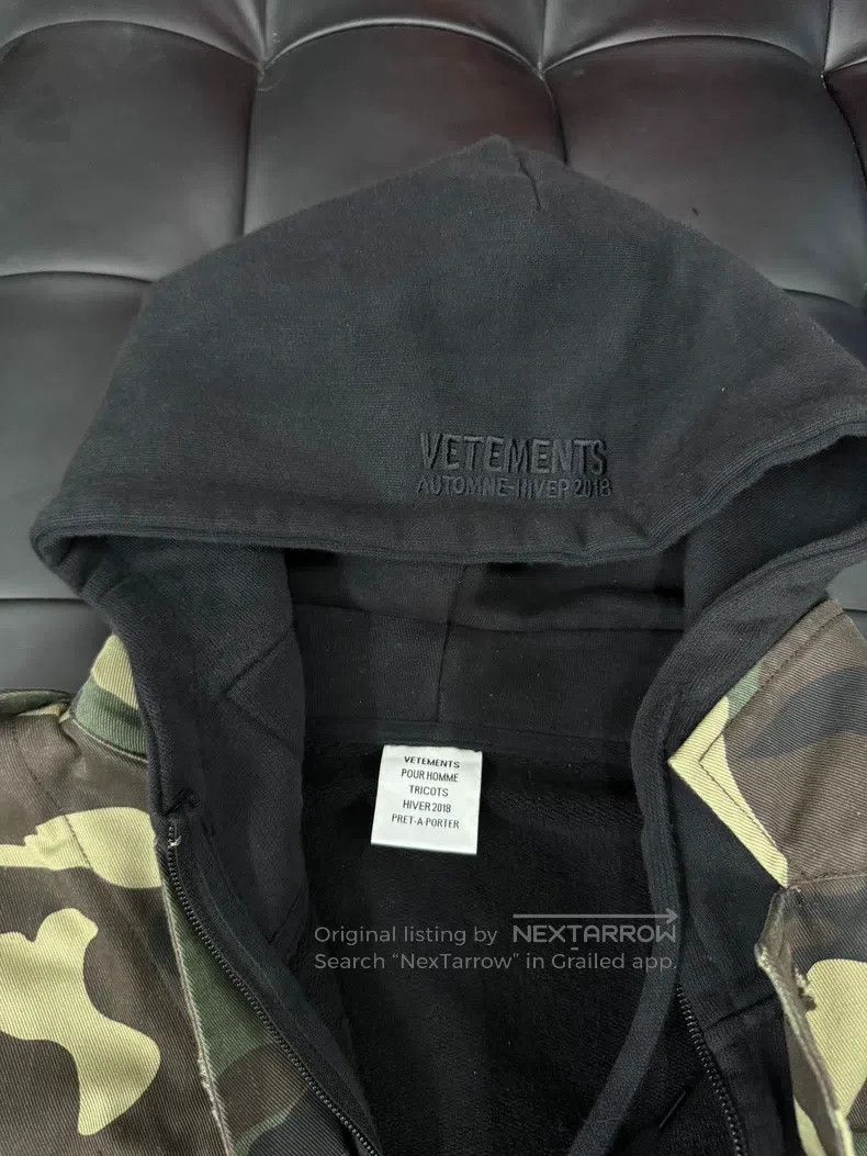 Vetements Vetements Camouflage Two Piece Hoodie Jacket Size US M / EU 48-50 / 2 - 4 Thumbnail