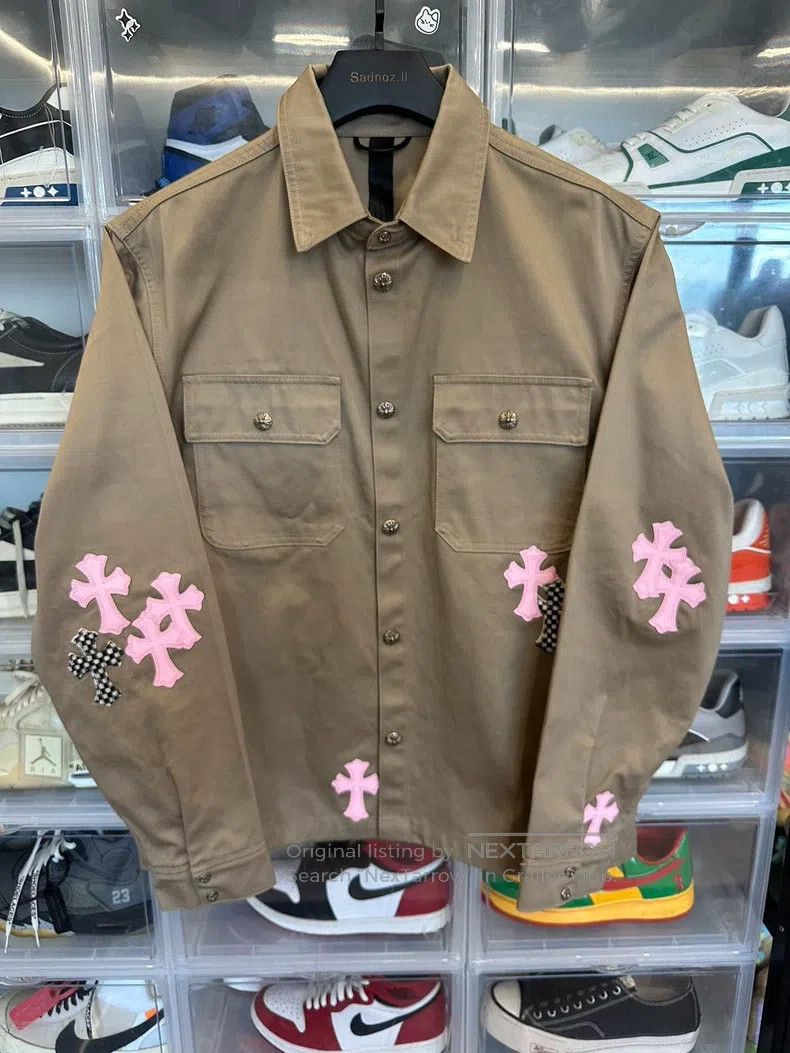 Chrome Hearts CHROME HEARTS Size XL Cherry blossom pink horse hair checke Size US XL / EU 56 / 4 - 1 Thumbnail