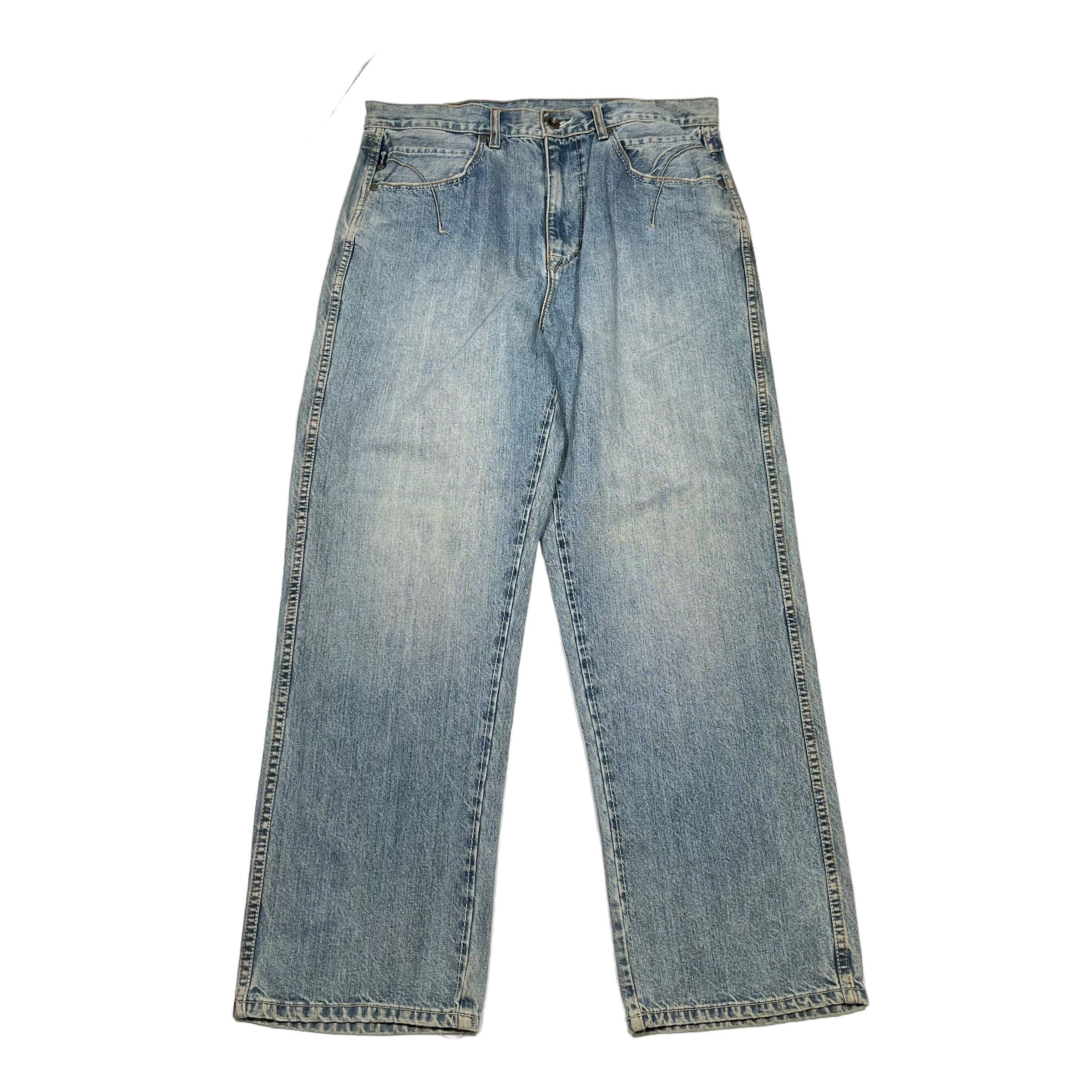 Ecko Unltd. × JNCO Ecko Unlimited Baggy Skater Vintage Y2K Sick Denim Pants Size US 34 / EU 50 - 1 Thumbnail