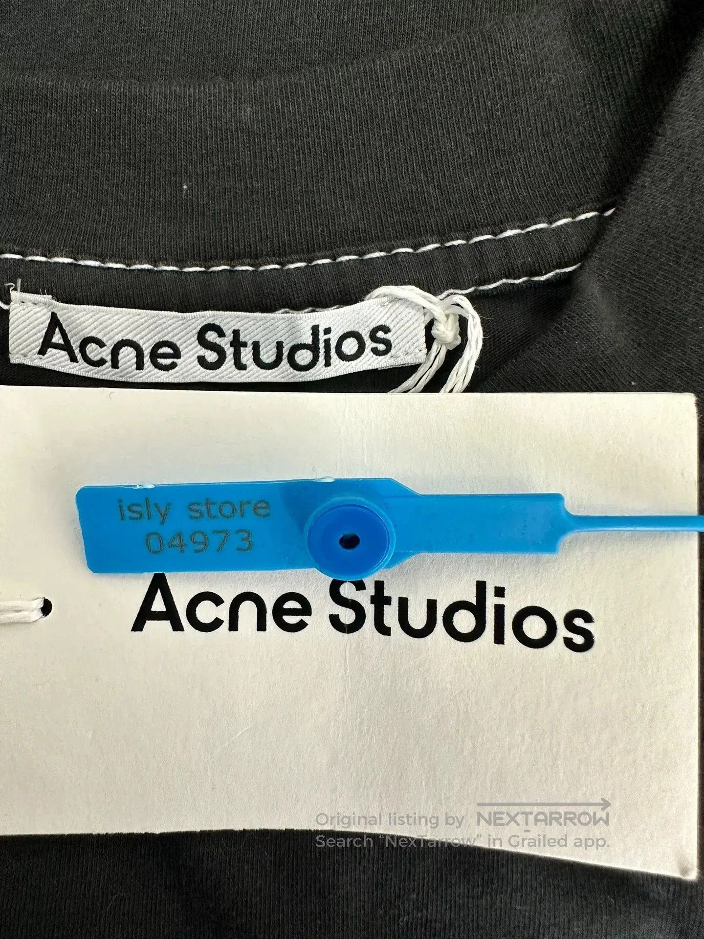 Acne Studios Acne Back Contrast Stitch Embroidered Logo T-shirt. Size US S / EU 44-46 / 1 - 4 Thumbnail