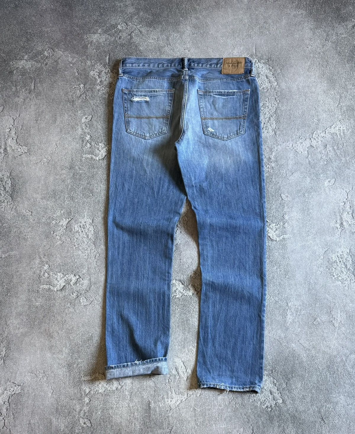 Abercrombie & Fitch Abercrombie Fitch 34/32 distressed denim pants jeans trouser Size US 34 / EU 50 - 11 Thumbnail