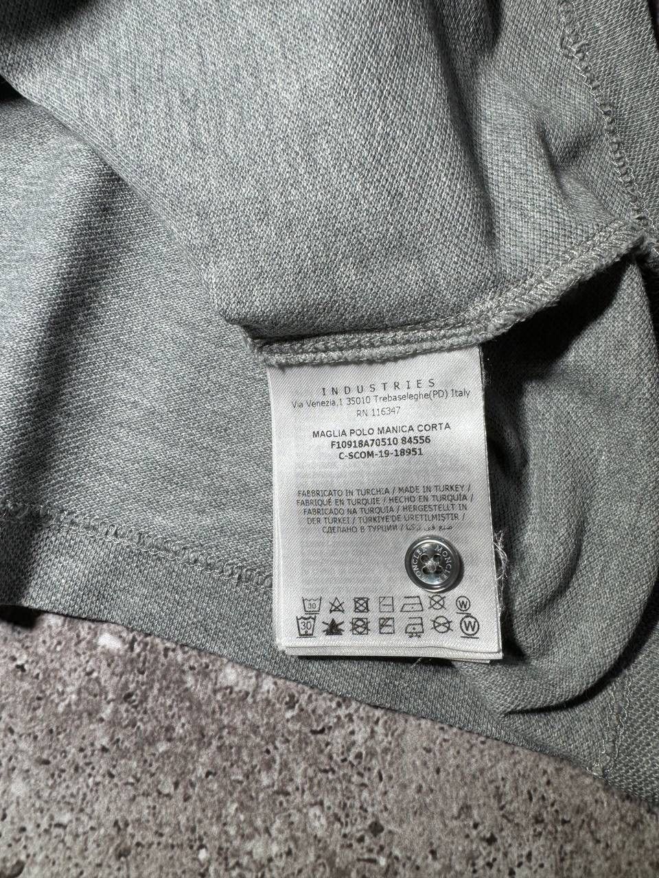 Moncler Moncler Basic Polo T-shirt Gray Collared Size US L / EU 52-54 / 3 - 9 Thumbnail