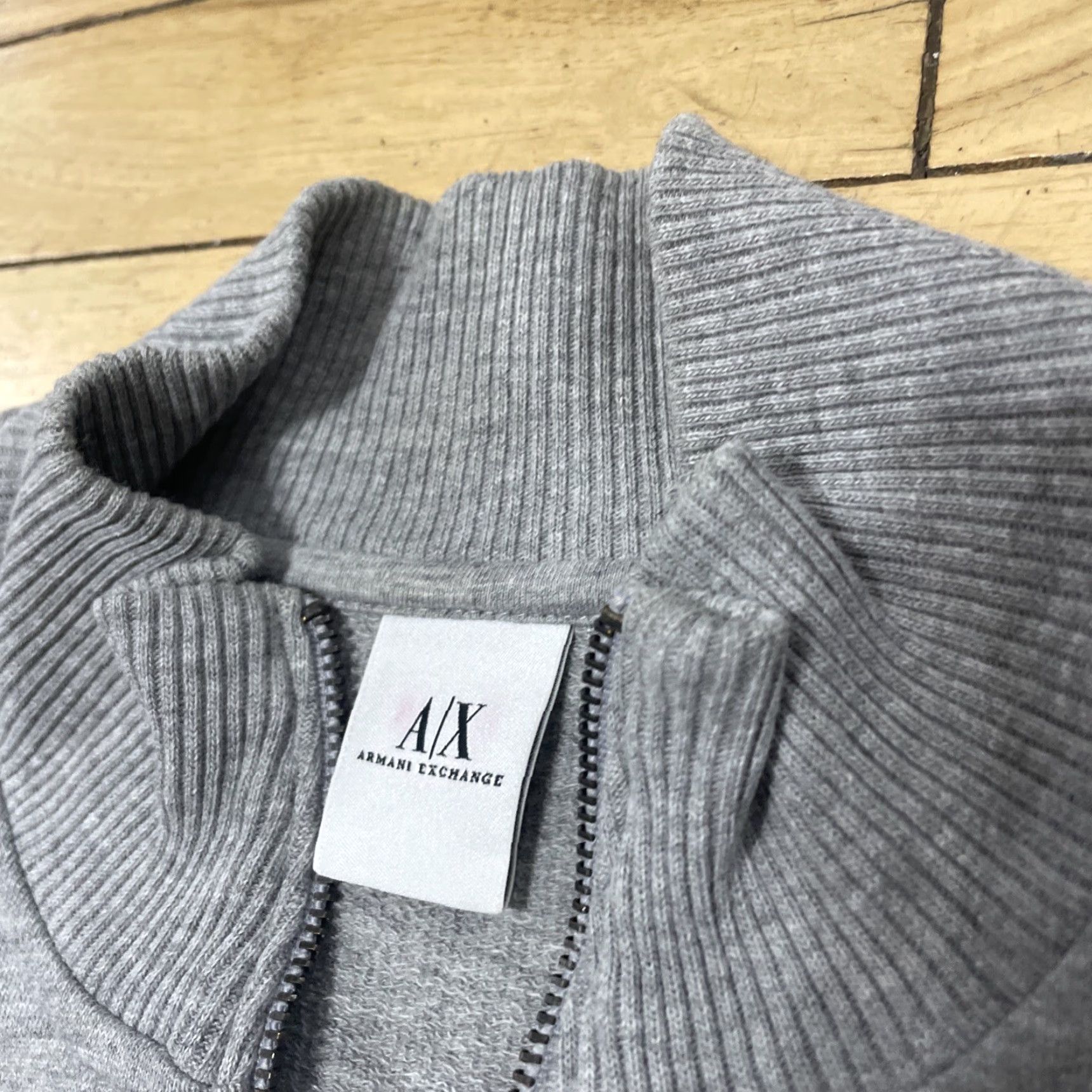 Armani Exchange Armani Exchange 1/4 Zip Jacket Men M Gray Designer Streetwear A X Shirt Size US M / EU 48-50 / 2 - 5 Thumbnail