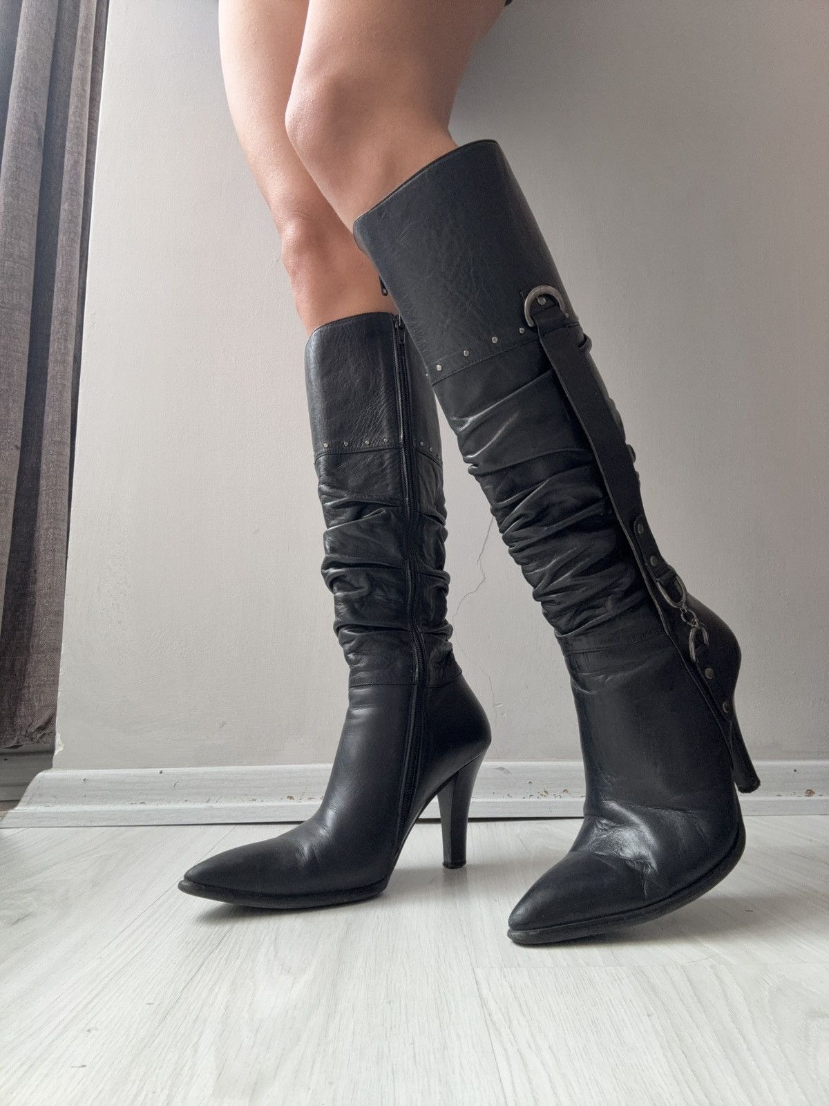 Vintage y2k leather boots Size US 7.5 / IT 37.5 - 1 Thumbnail