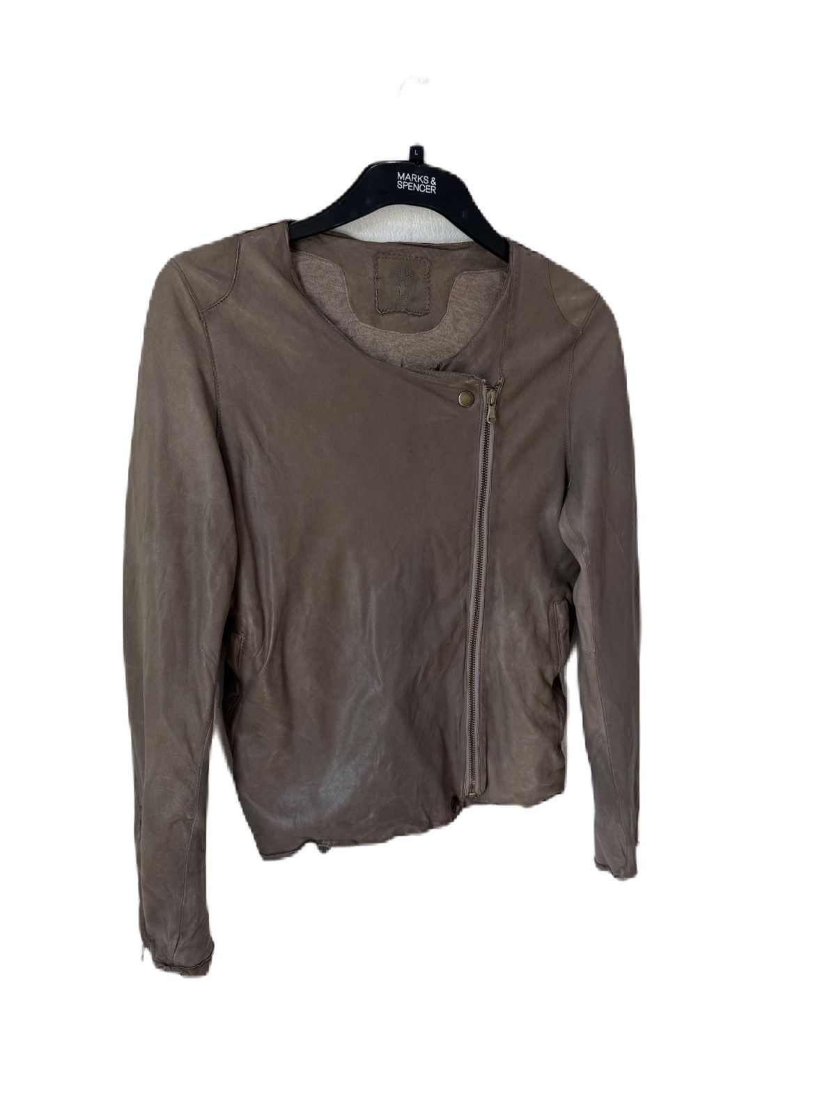 SHIPS JAPANESE BRAND SHIPS LEATHER JACKET ASYMMETRIC SHEEPSKIN Size M / US 6-8 / IT 42-44 - 7 Thumbnail