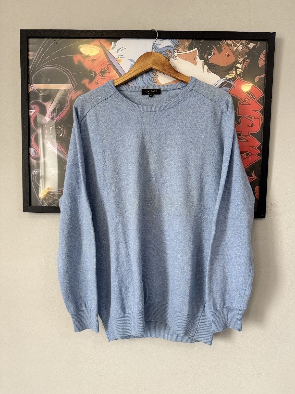 Canali Canali Mens Wool and cashmere sweater Size US M / EU 48-50 / 2 - 1 Thumbnail