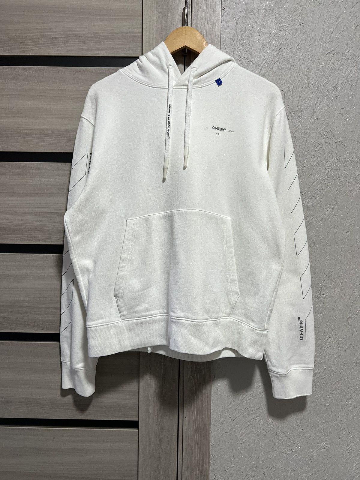 Off-White Off-White Unfinished Arrows White Hoodie Size US M / EU 48-50 / 2 - 4 Thumbnail