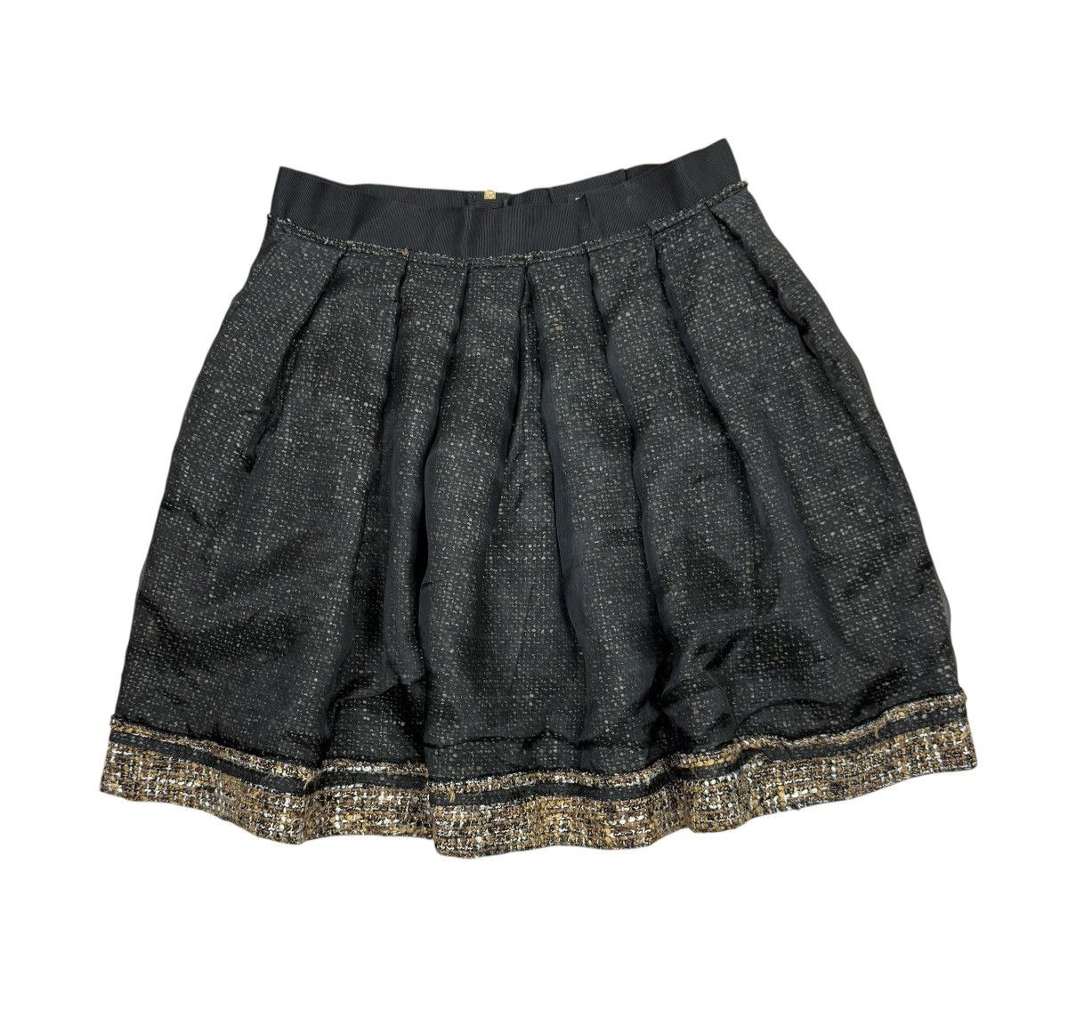Dolce & Gabbana Dolce & Gabbana Mesh & Wool Woven Skirt size 44 Size 30" / US 8 / IT 44 - 11 Thumbnail