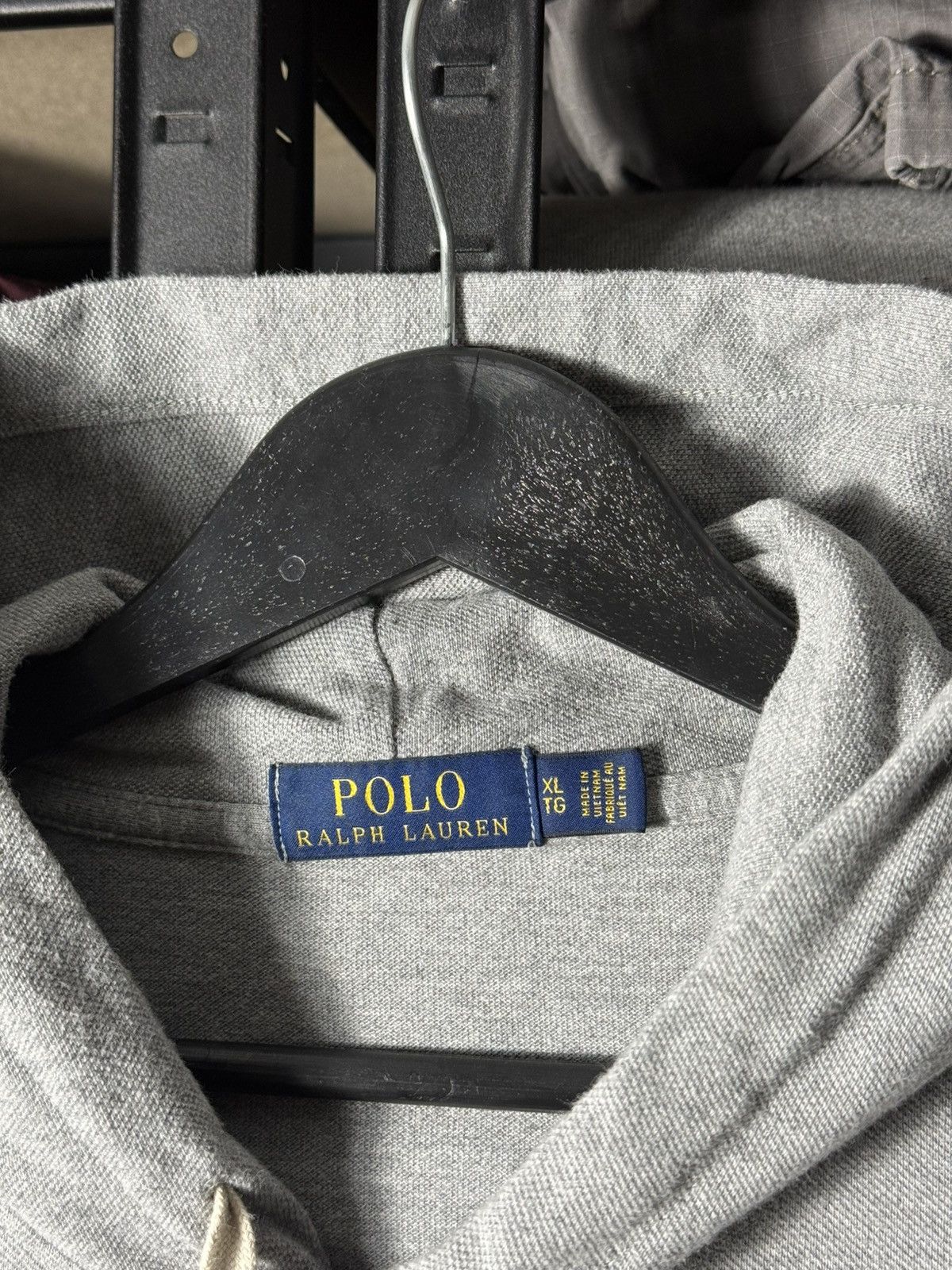 Ralph Lauren Polo Ralph Lauren Big Pony Hooded Long Sleeve Shirt Grey XL Size US XL / EU 56 / 4 - 8 Thumbnail