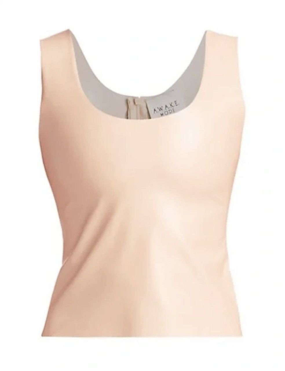 A.W.A.K.E. MODE Faux Leather Tank in Nude Size S / US 4 / IT 40 - 1 Thumbnail