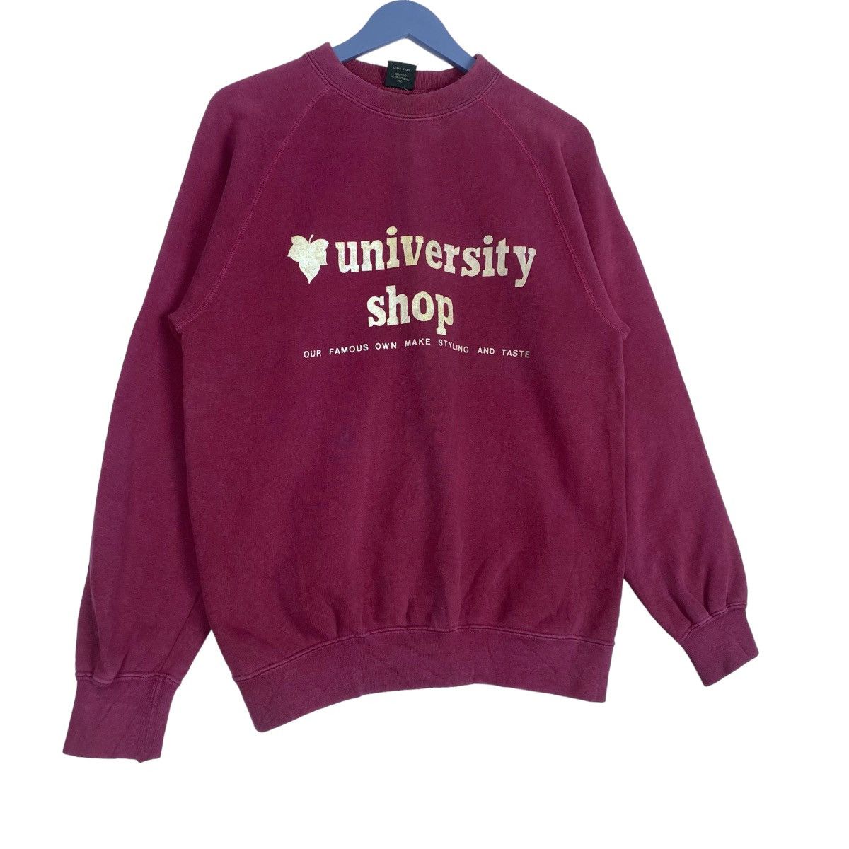 Designer × Vintage University Shop Sweatshirt Crewneck Pullover Jumper Size M Size M / US 6-8 / IT 42-44 - 4 Thumbnail