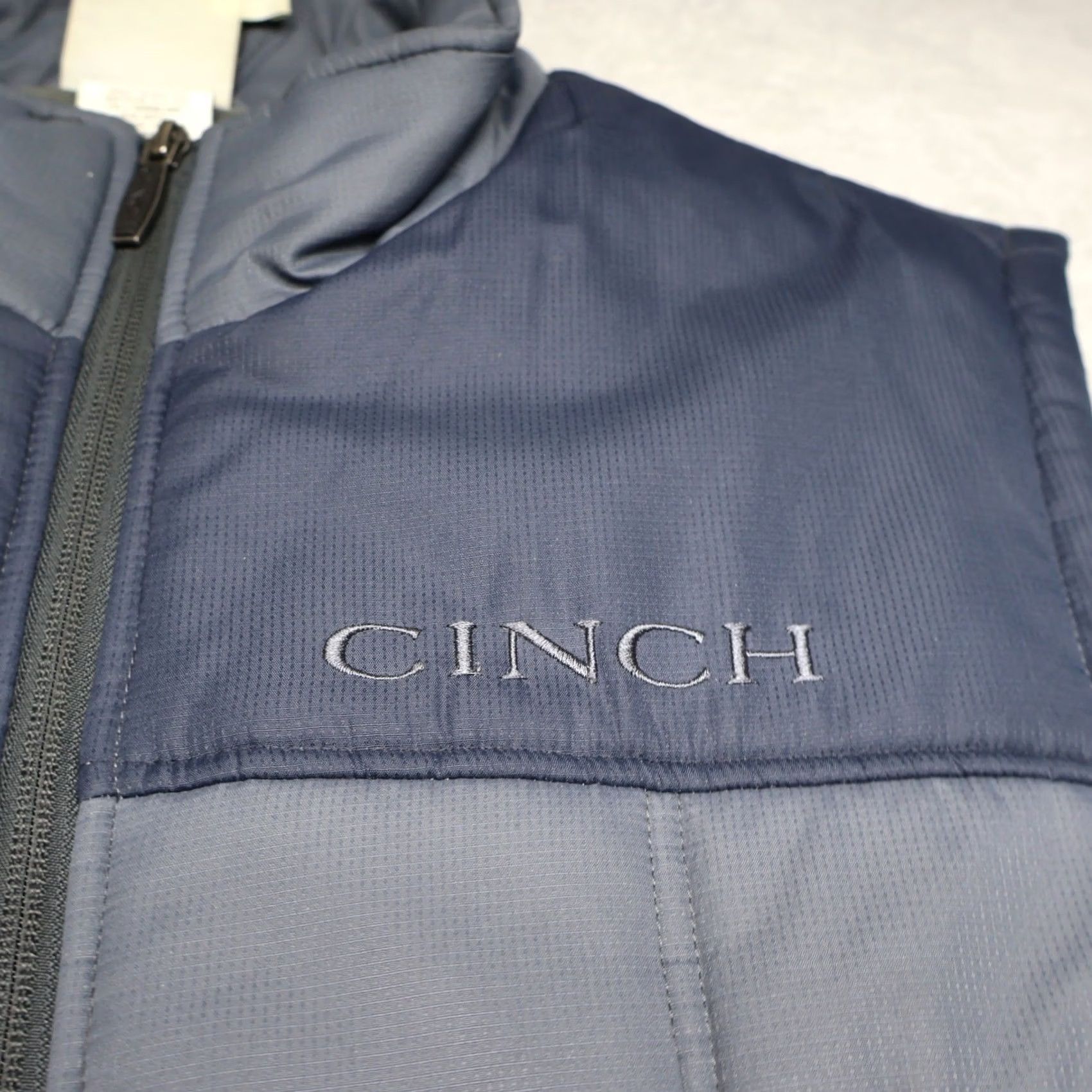 Vintage Cinch Vest Mens XL Blue Quilted Fleece Lined Insulated Puffer Winter Light Pack Size US XL / EU 56 / 4 - 5 Thumbnail