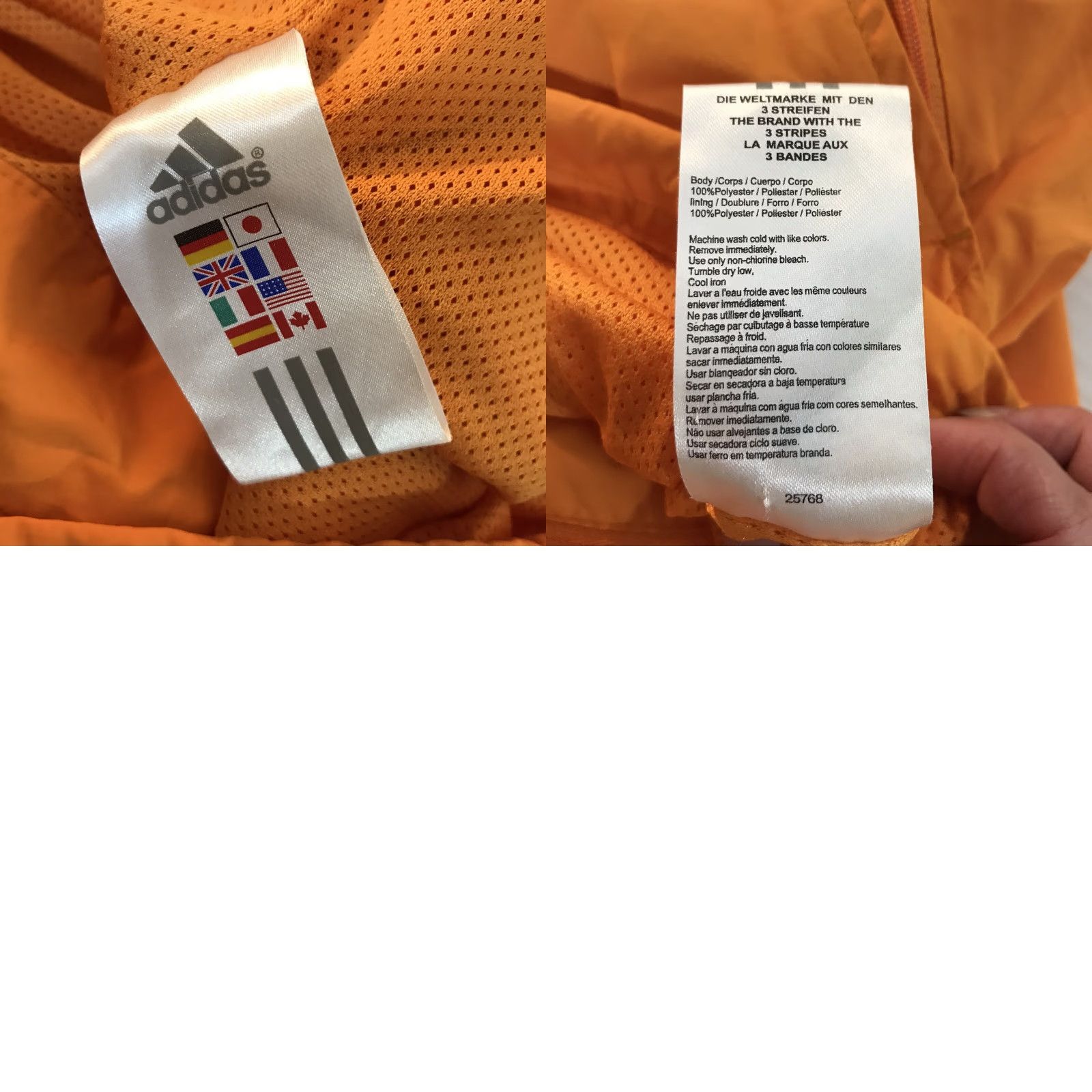 Adidas Adidas Climalite TN Vols Full Zip Windbreaker Jacket Mens Size L Color Orange Size US L / EU 52-54 / 3 - 8 Thumbnail