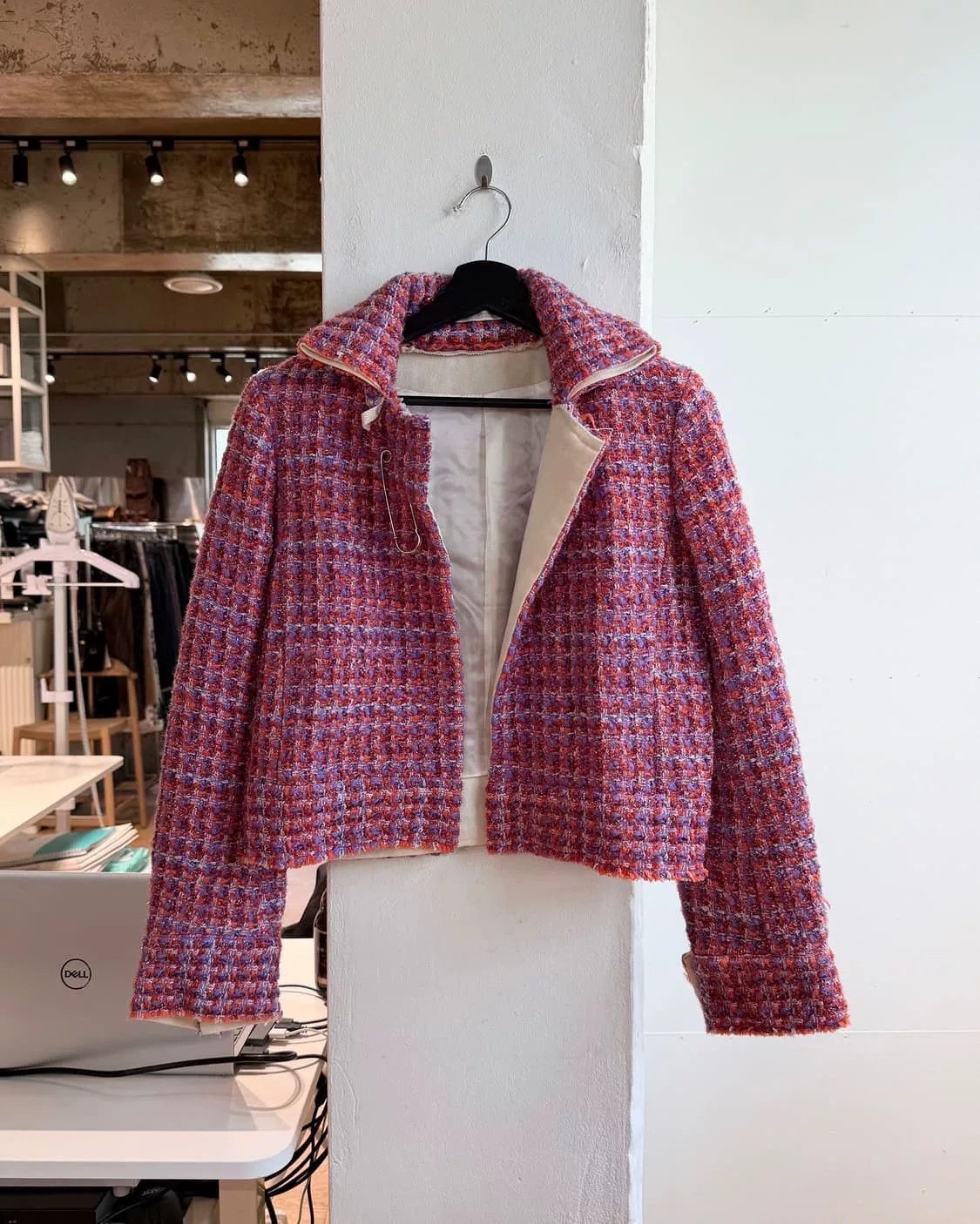 Yohji Yamamoto Yohji Yamamoto Tweed Jacket Size M / US 6-8 / IT 42-44 - 1 Thumbnail